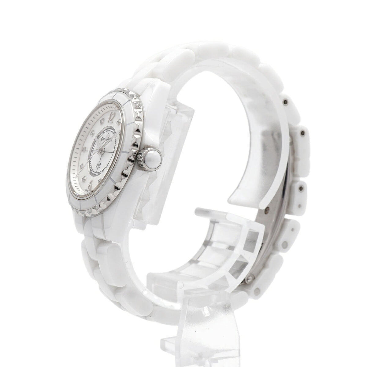 Montre Chanel J12 8P Diamond H2570 Blanc, cadran de 28 mm