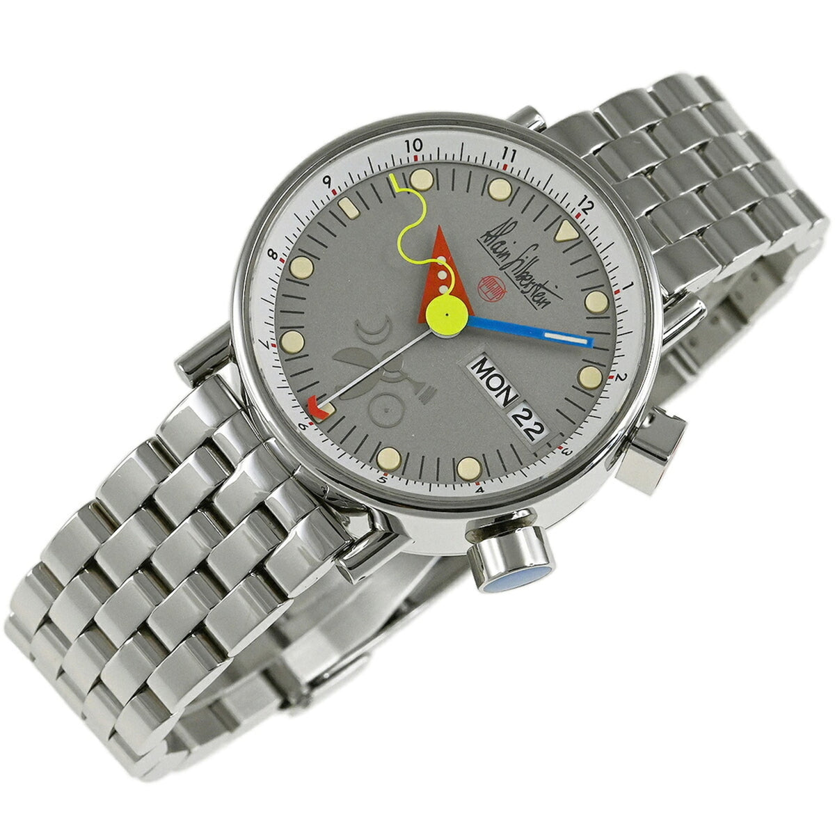 Alain Silberstein Le Réveille LR13 Gray Dial 36mm Watch