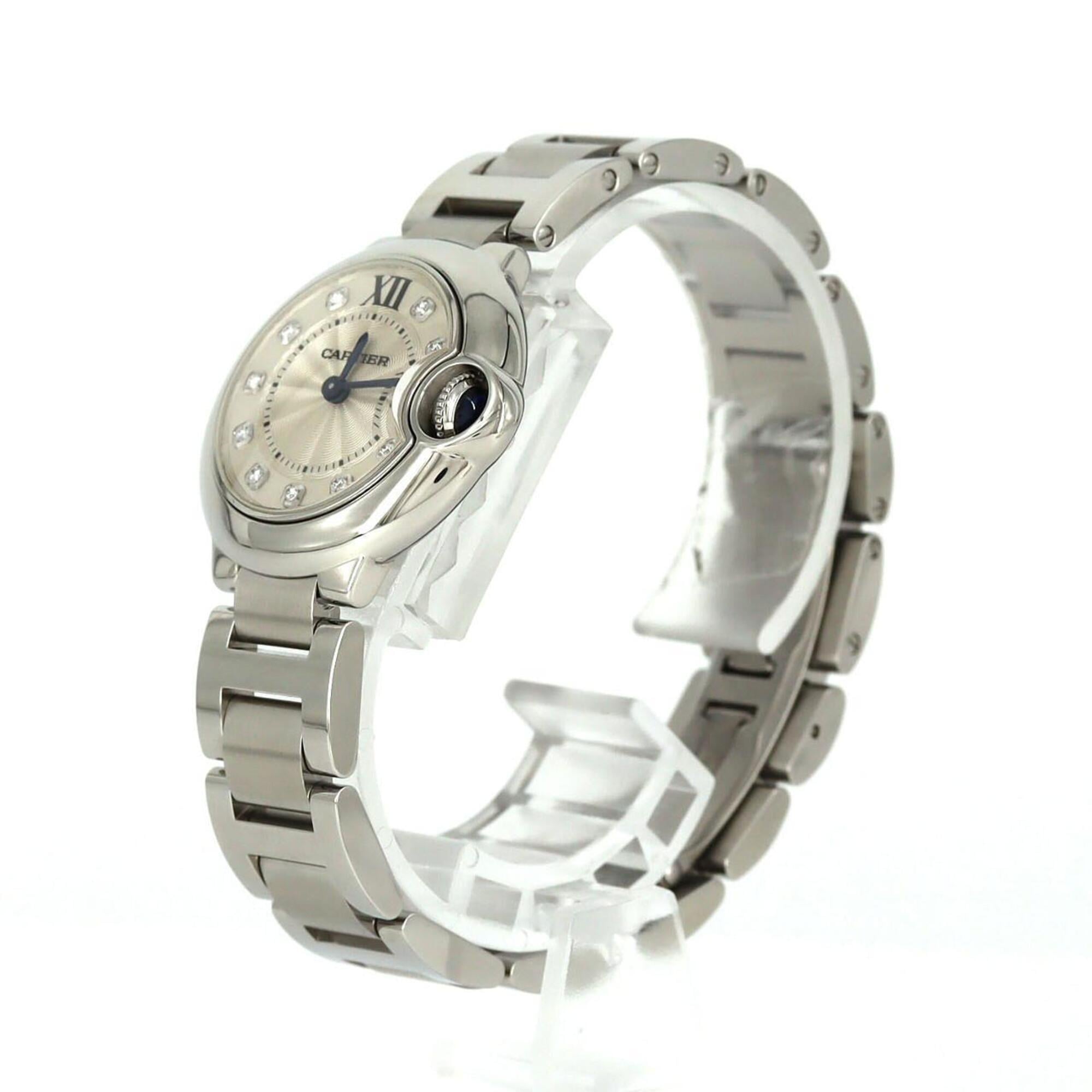 Cartier Ballon Bleu SM 11P WE902073 SS Quartz Watch
