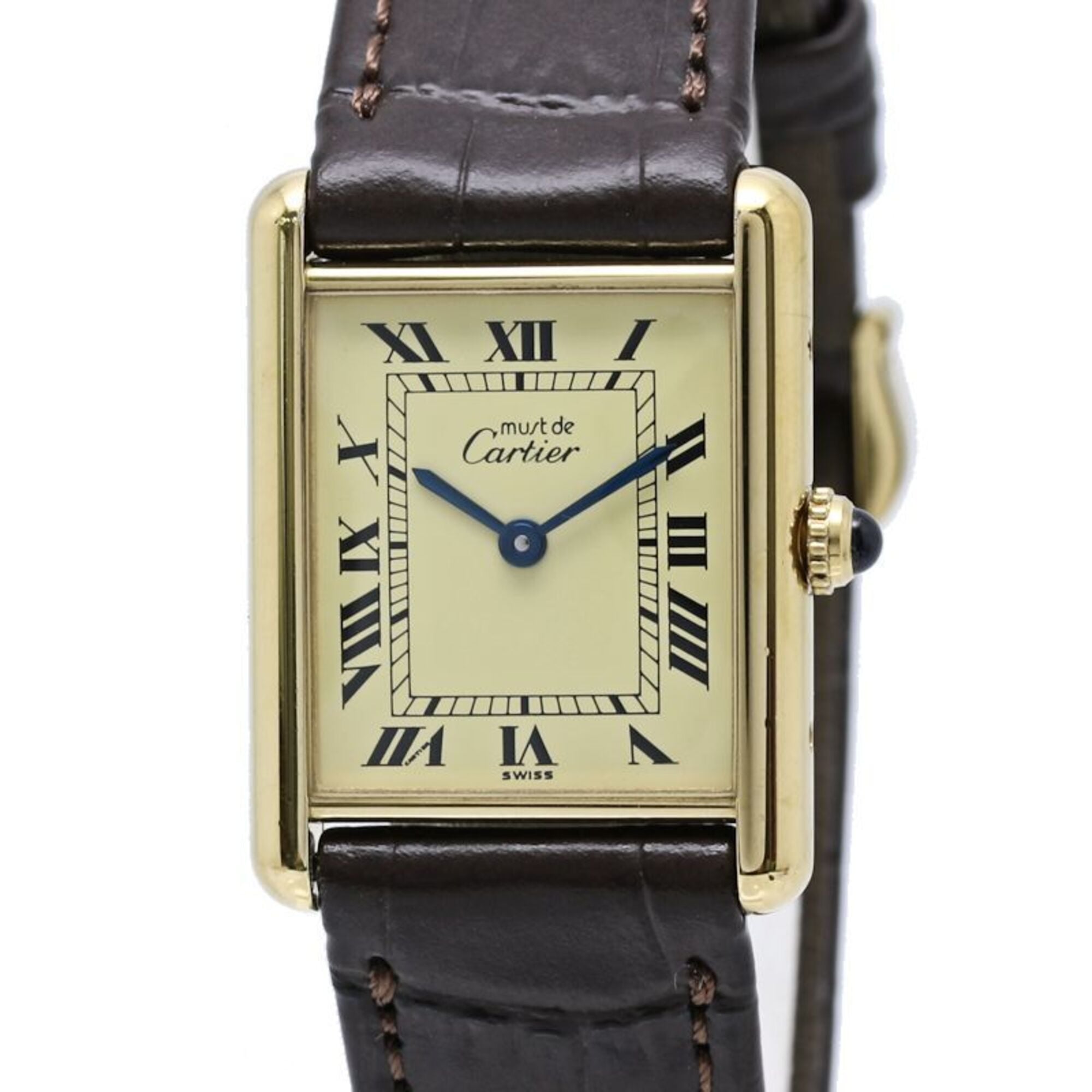 Cartier Must Tank LM W1002753 Ivory Dial 23mm Watch