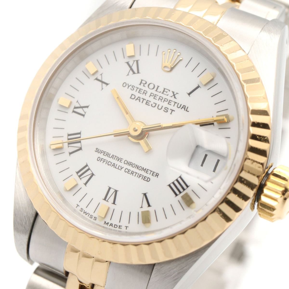 Rolex Datejust S-series 18K ( 69173 White Dial 26mm Watch