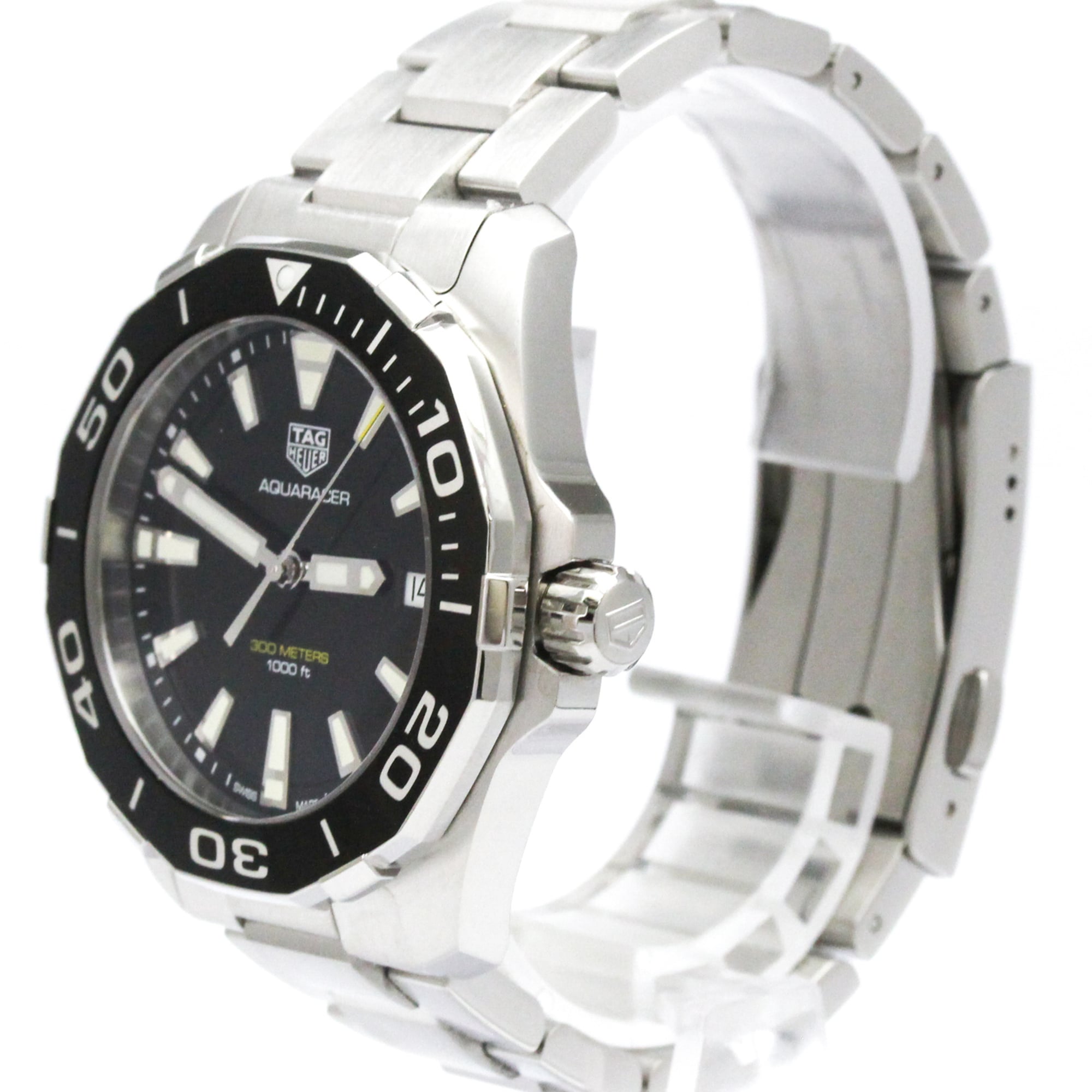 Montre TAG Heuer Aquaracer WAY101A Noir avec cadran de 41 mm