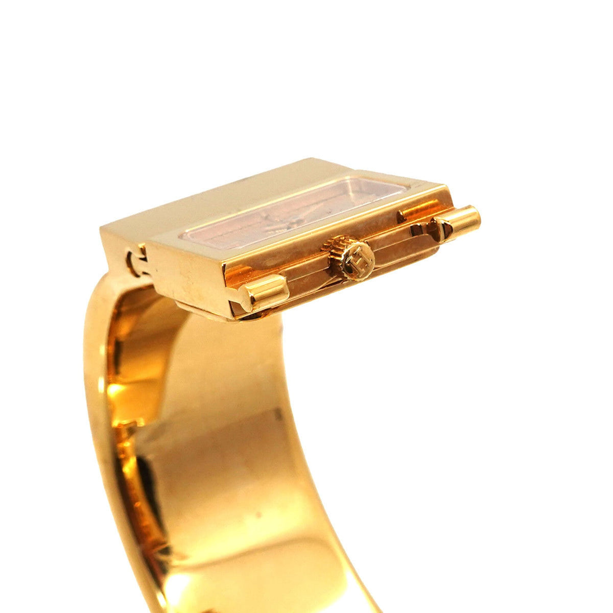 Hermes Loquet LO1.201, goldenes Zifferblatt, 20 mm Uhr