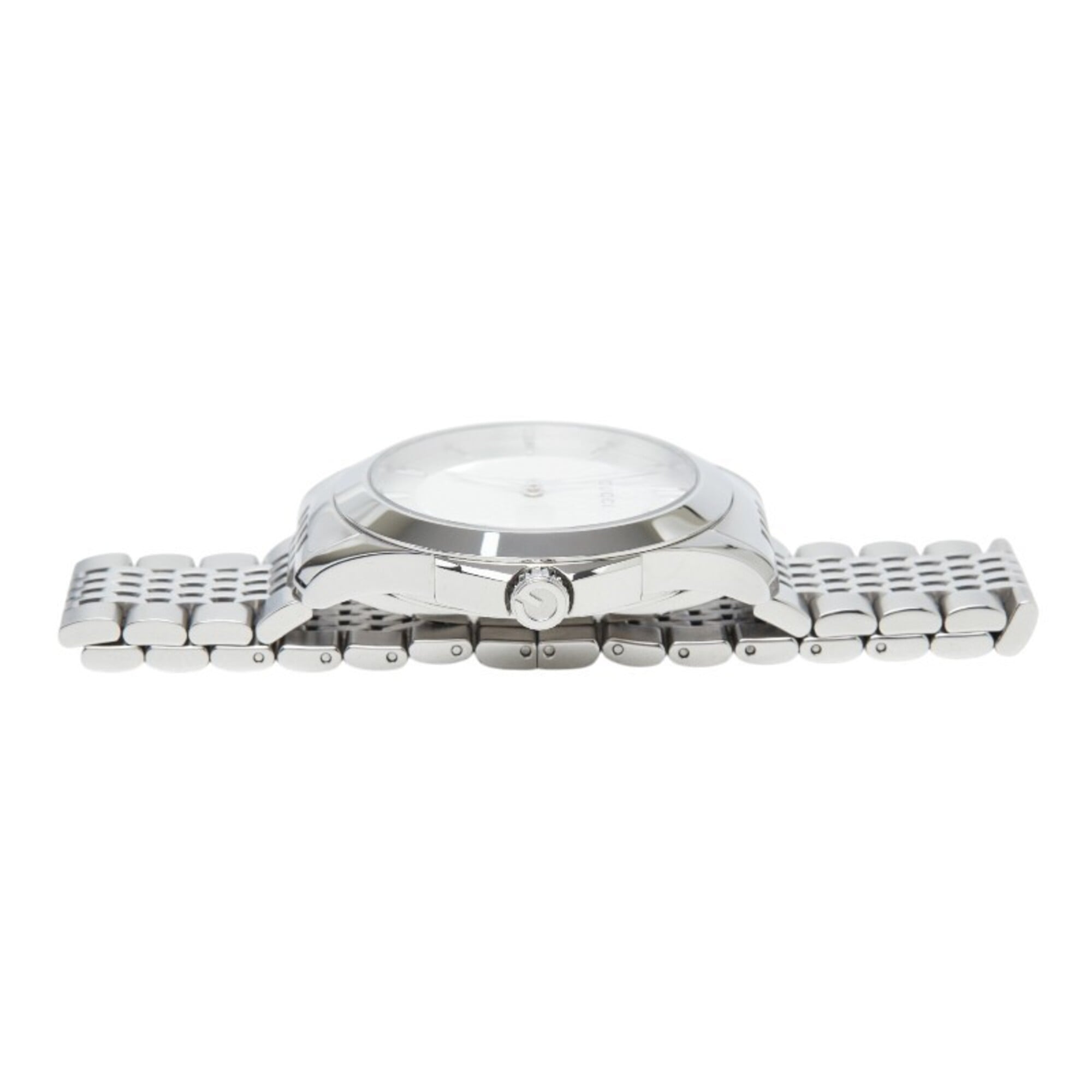 Montre Gucci G-Timeless G-Logo 126.4 Quartz cadran Blanc acier inoxydable, pour homme GUCCI
