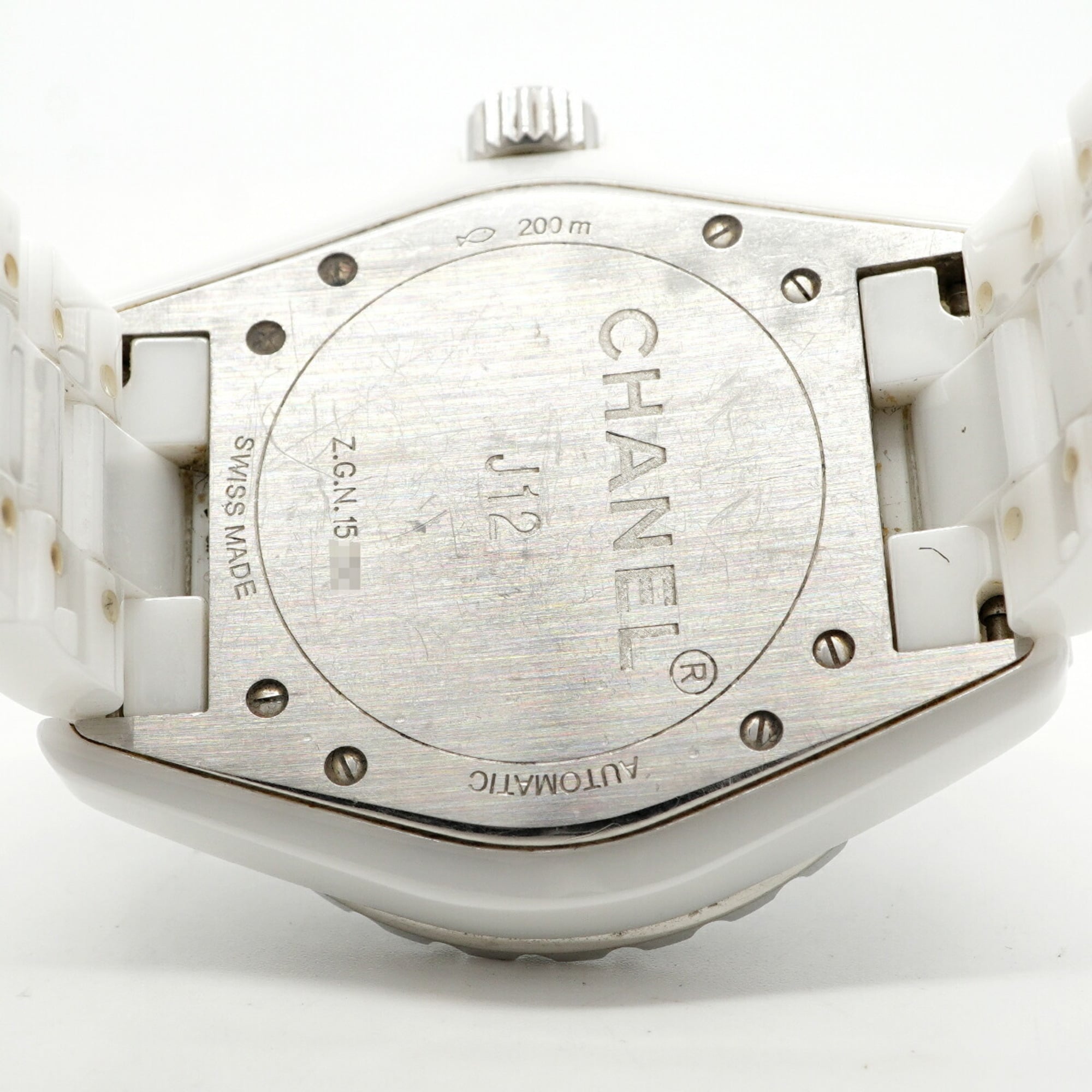 Chanel J12 H0970 White Dial Ceramic 39mm Watch