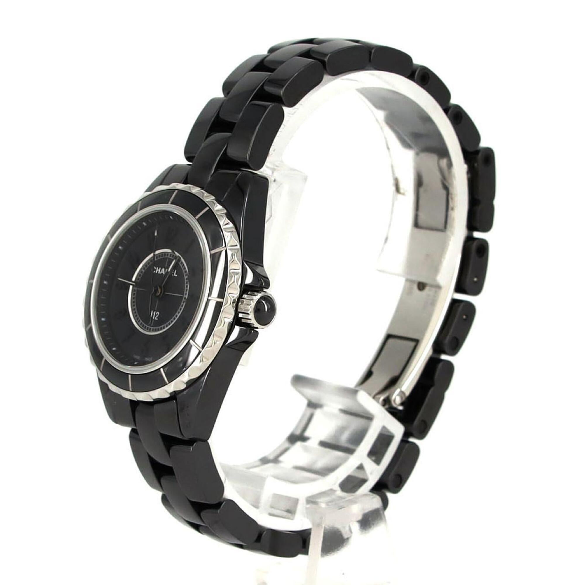 Chanel J12 Intense Black 29mm Ceramic H4196 Black Dial 29mm Watch