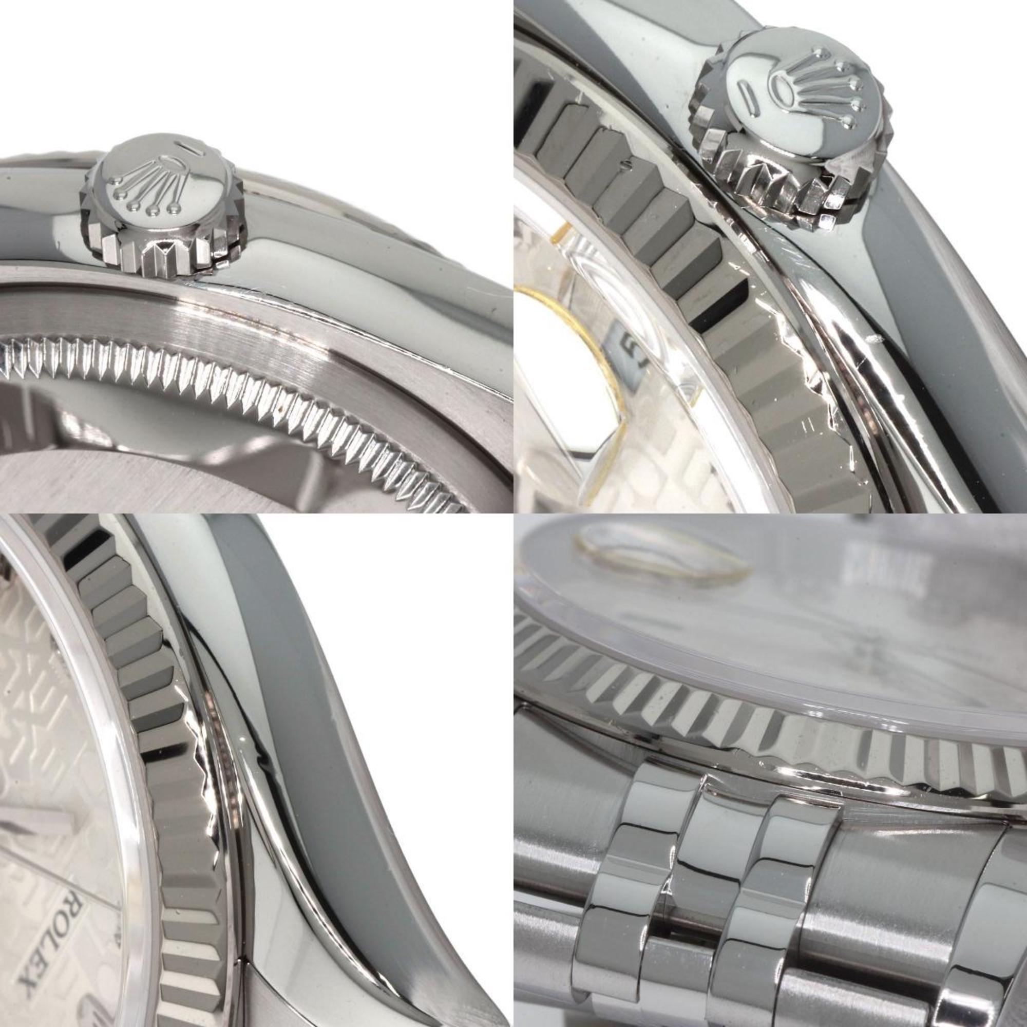 Rolex 116234G Datejust 10P Diamantuhr aus Edelstahl (SS) und 18 Karat Weißgold (K18WG) für Herren – ROLEX