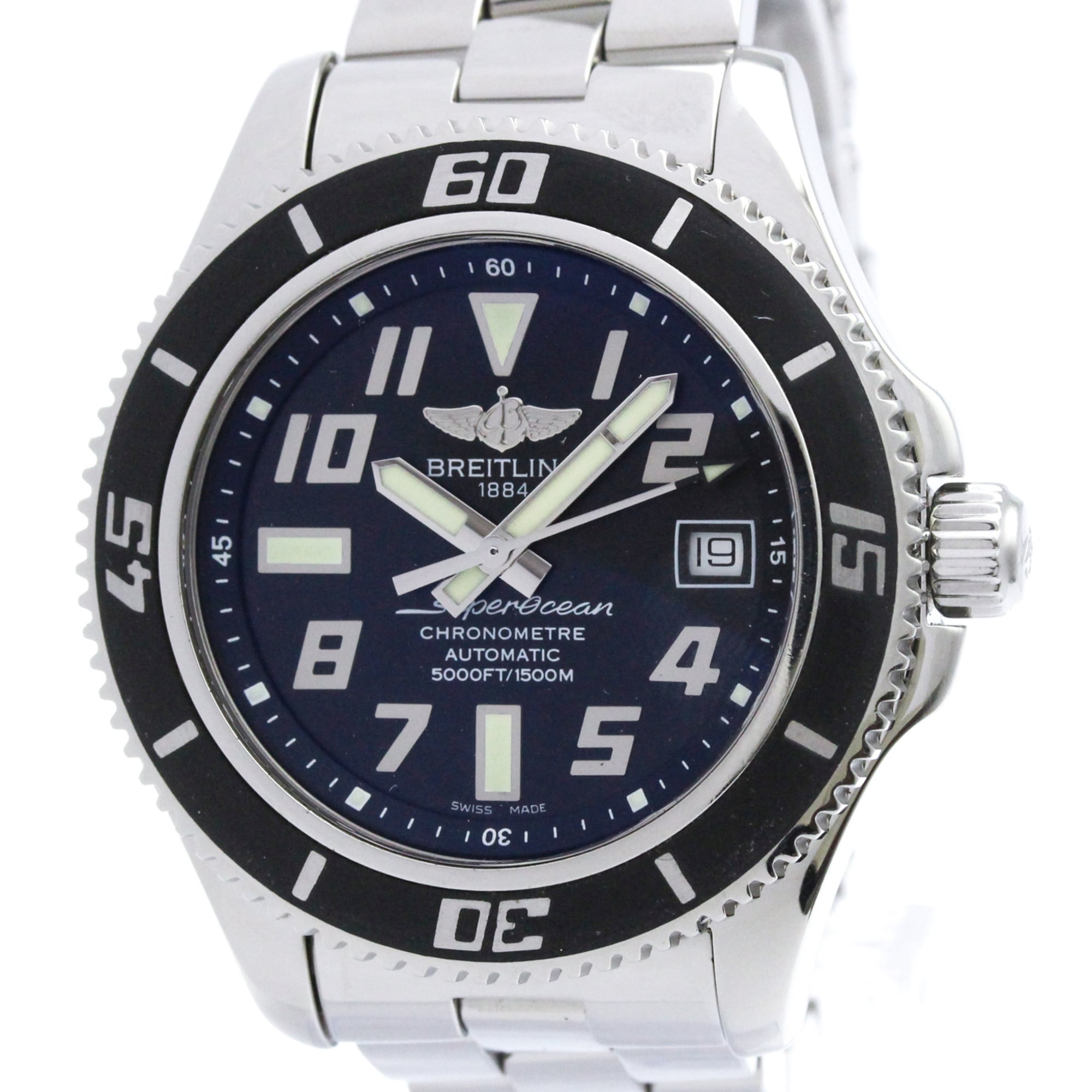 Breitling Superocean A17364 Black Dial 42mm Watch