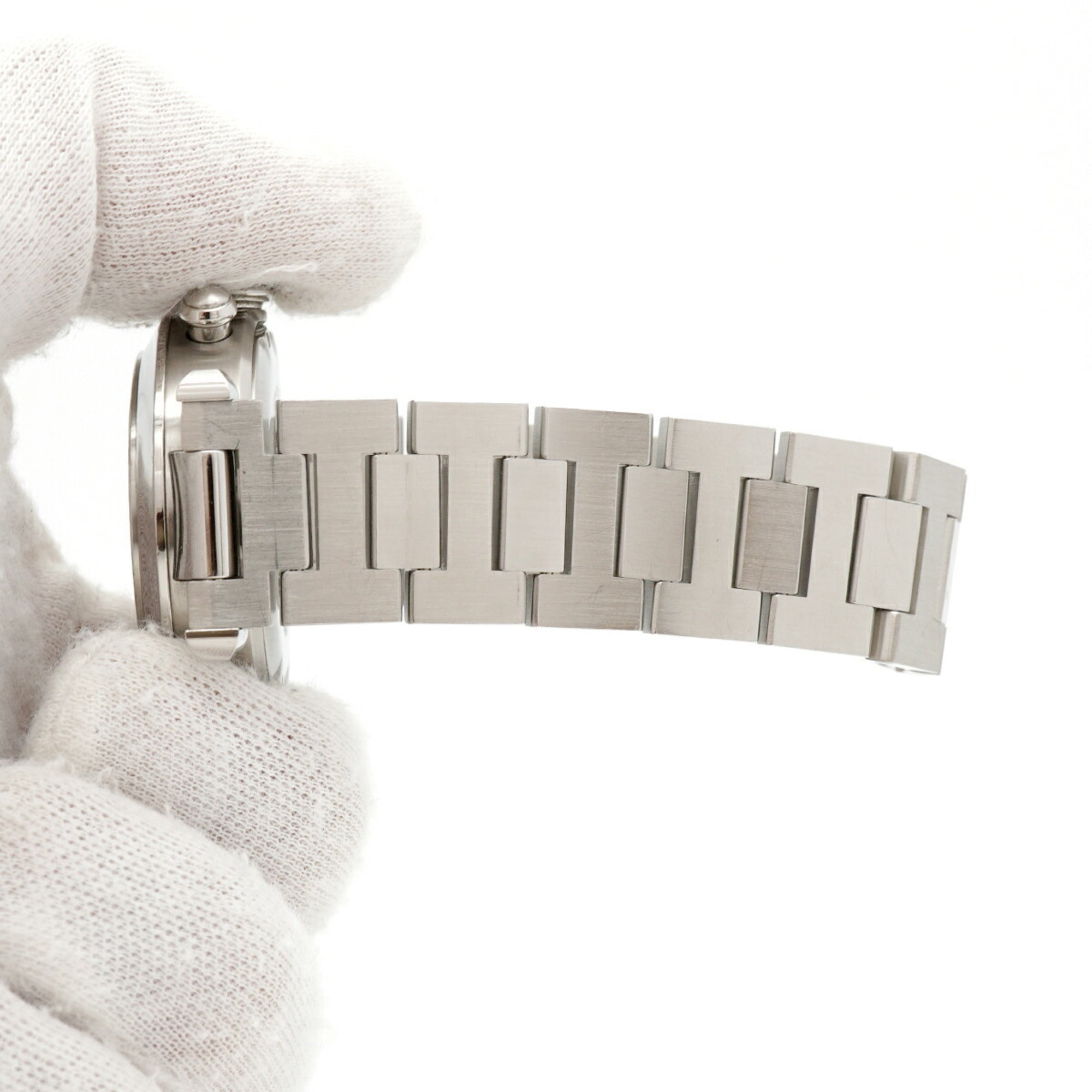 Cartier Pasha C W31048M7 Herrenuhr Silber Zifferblatt