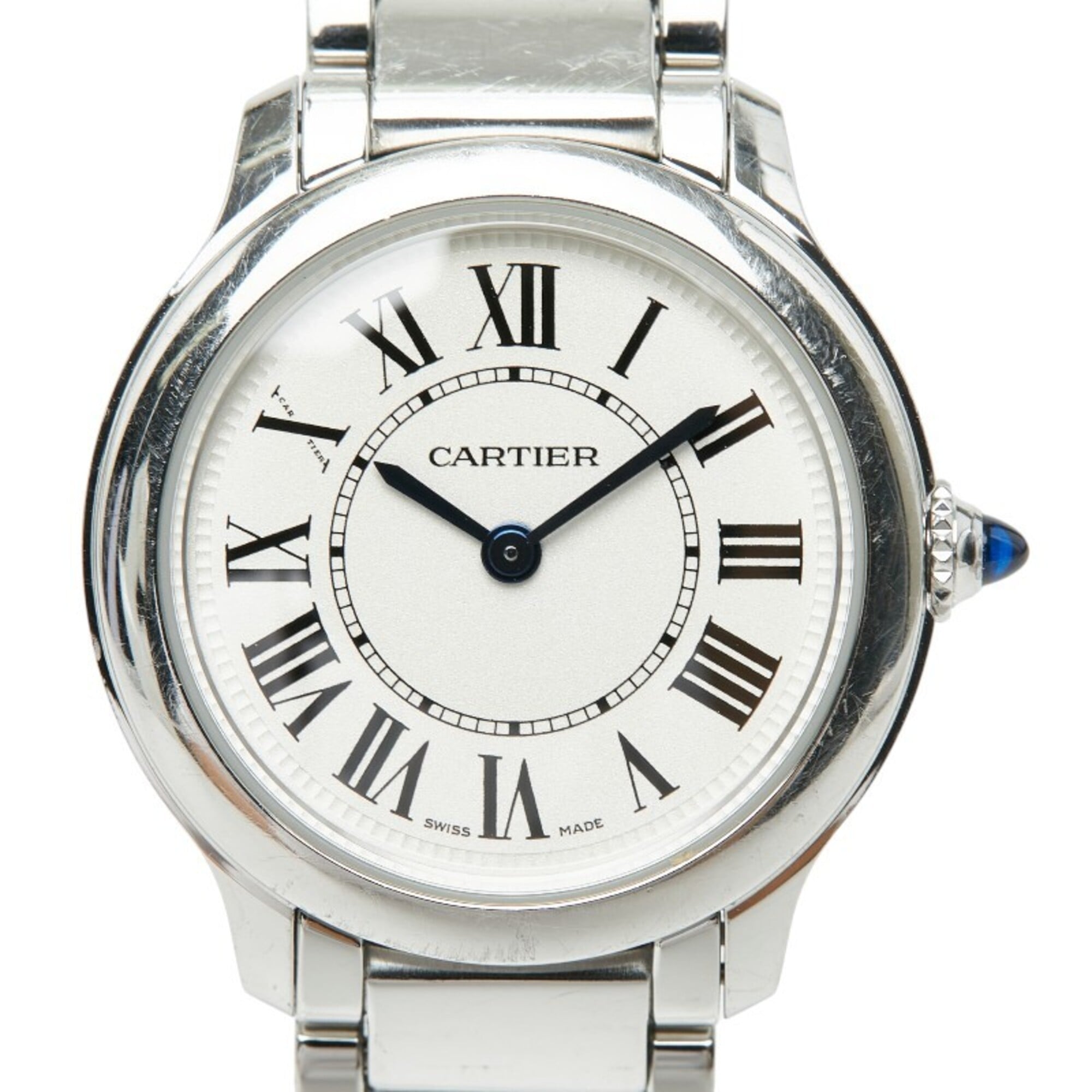 Cartier Ronde Must de Online Exclusive Watch WSRN0033 Quartz White Dial Stainless Steel Ladies CARTIER