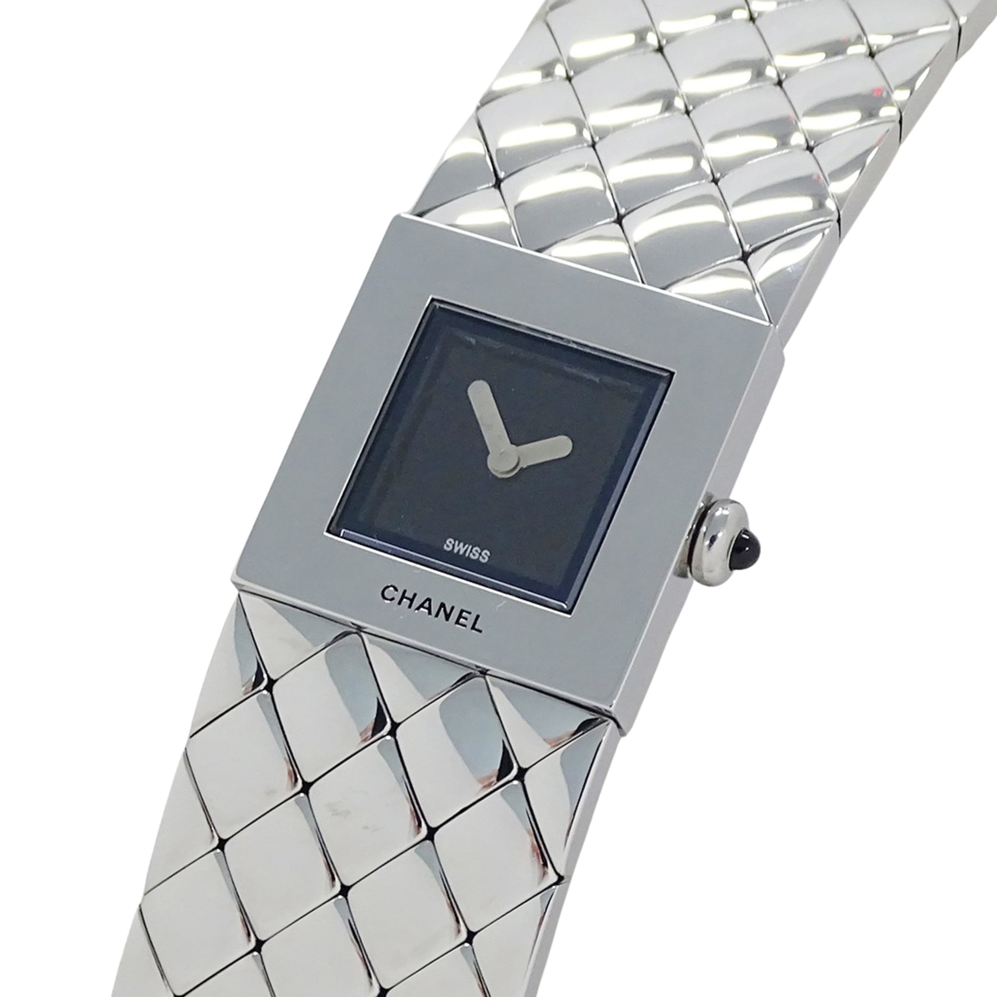 Chanel Matelasse H0009 Black Dial 19mm Watch