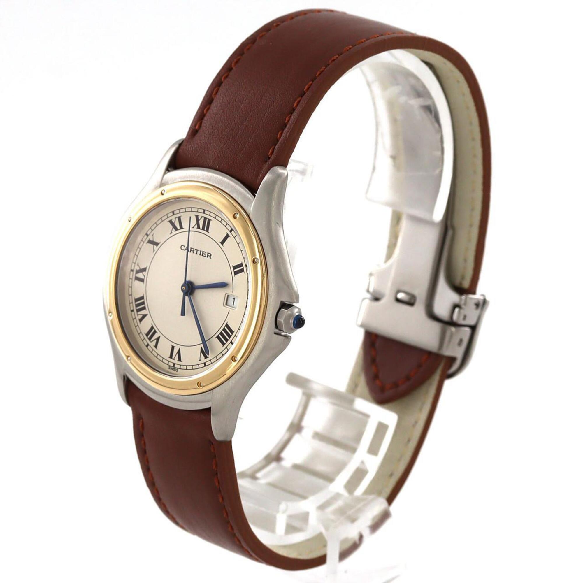 Cartier Panthère Cougar LM W350068A Silver Dial 32mm Watch