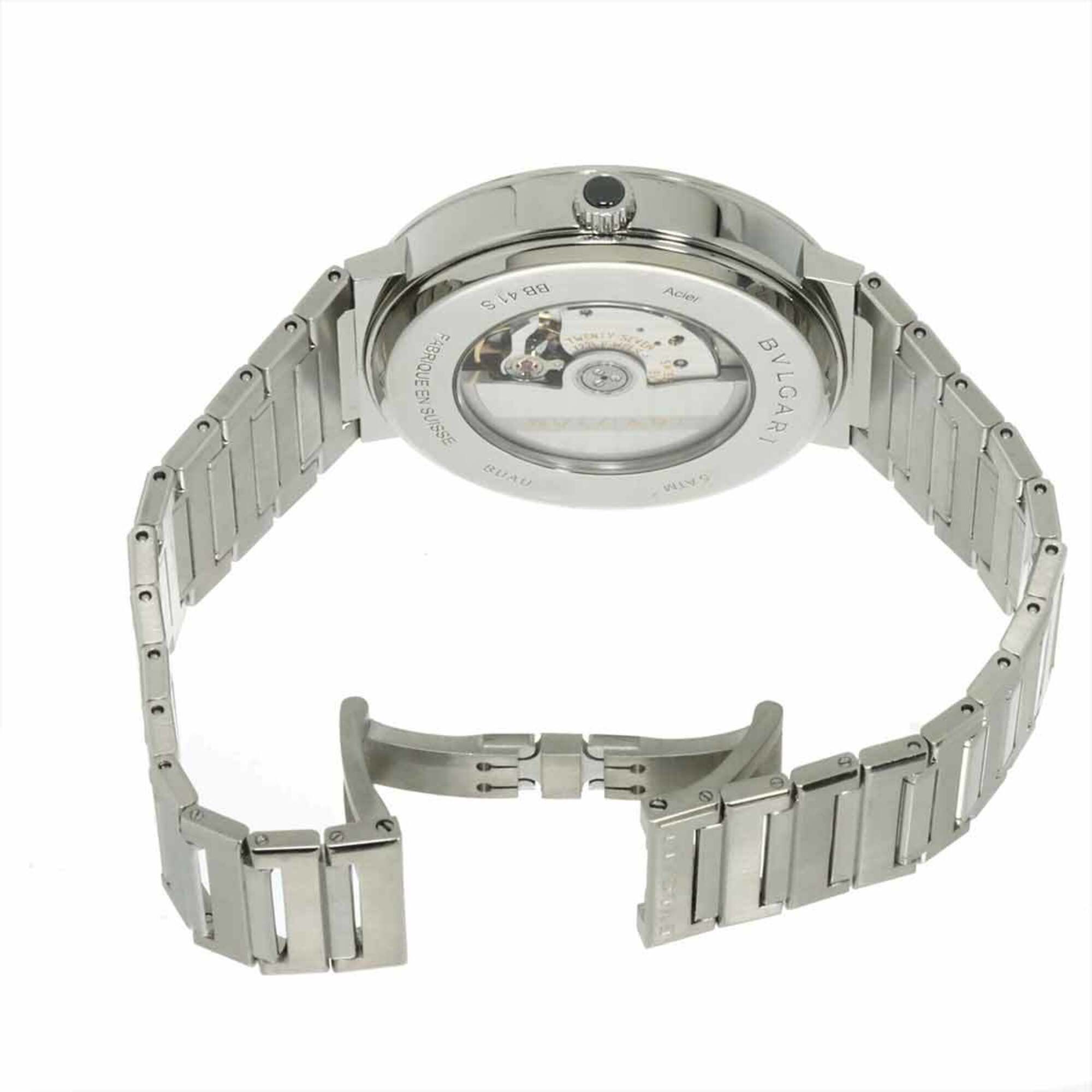 BVLGARI BB41S Date Blue Automatic Self-