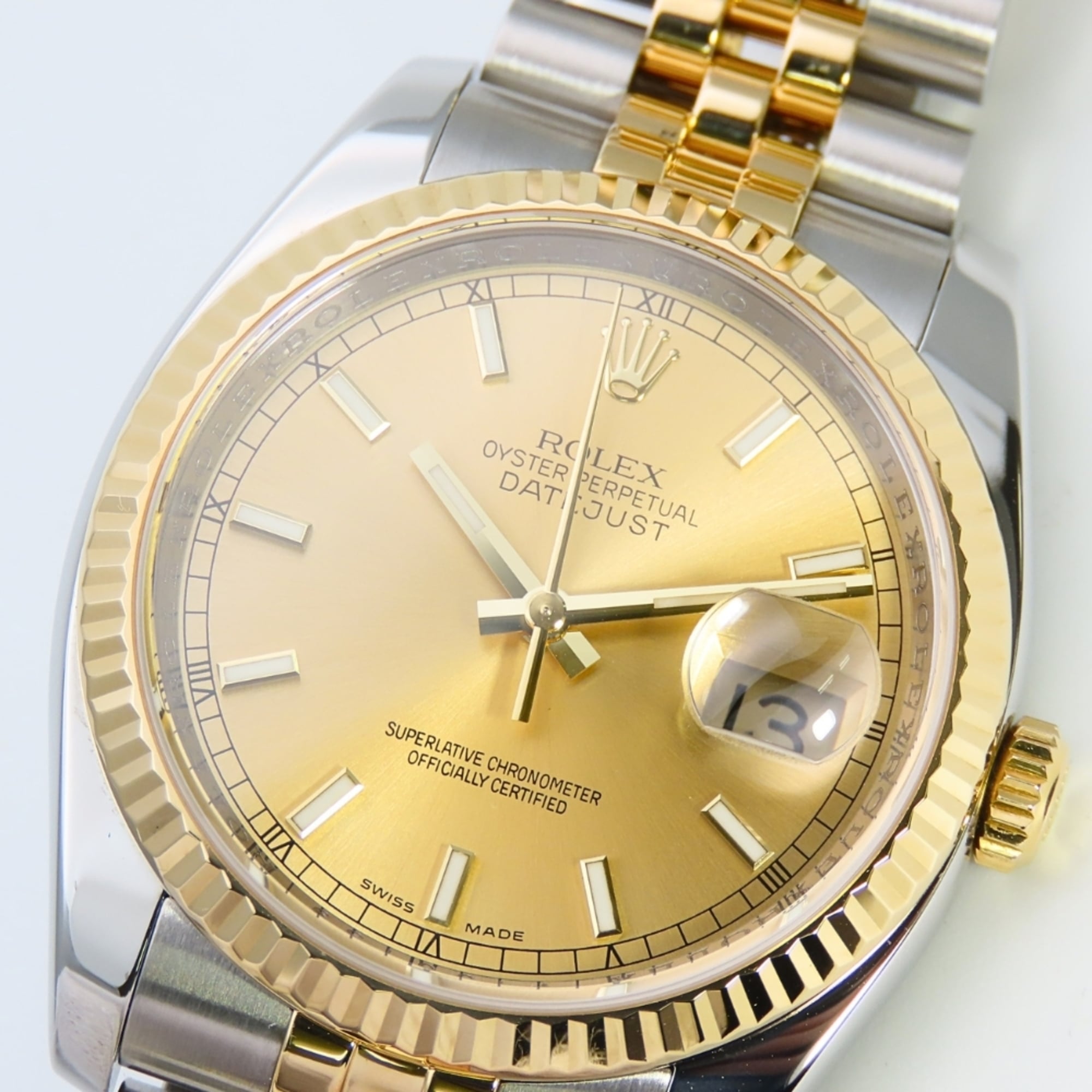 Rolex Datejust 116233 Stainless Steel & 18K Yellow Gold Combination Me