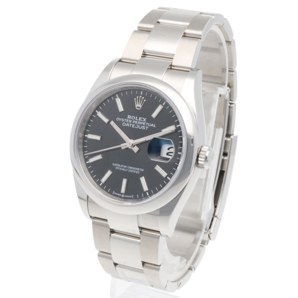 Rolex Datejust Oyster Perpetual 126200 Schwarz Zifferblatt 36 mm Uhr
