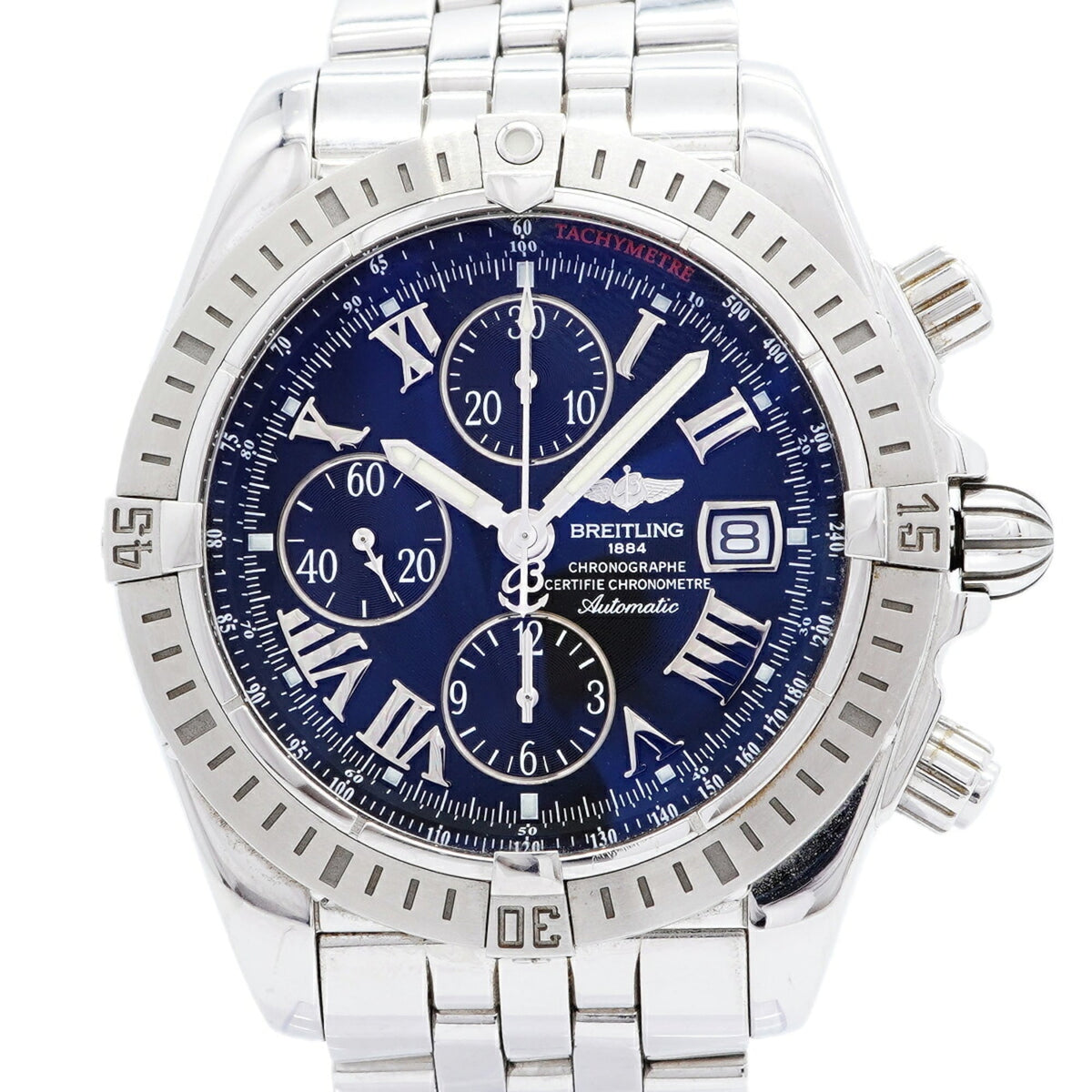 Breitling Chronomat Evolution A13356 Black Dial 43mm Watch