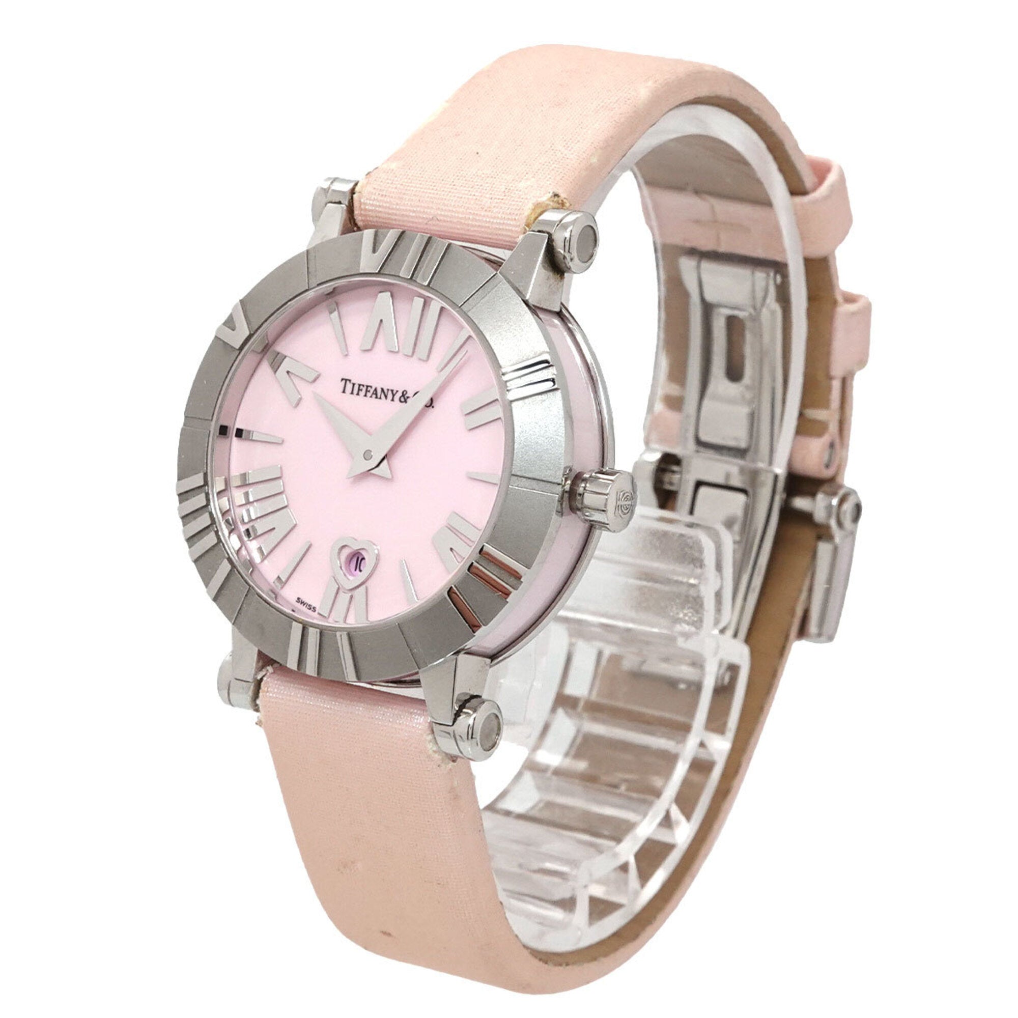 Tiffany Atlas Z1300 11 11A31A41A Pink Dial 30mm Watch