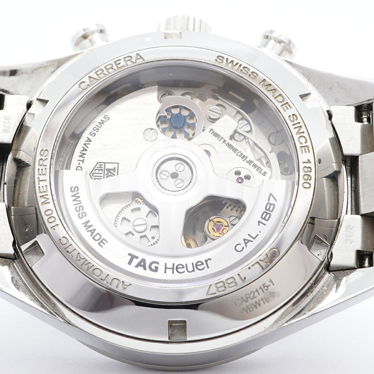TAG Heuer Carrera Calibre CAR2115 horloge met blauwe wijzerplaat, 41 mm