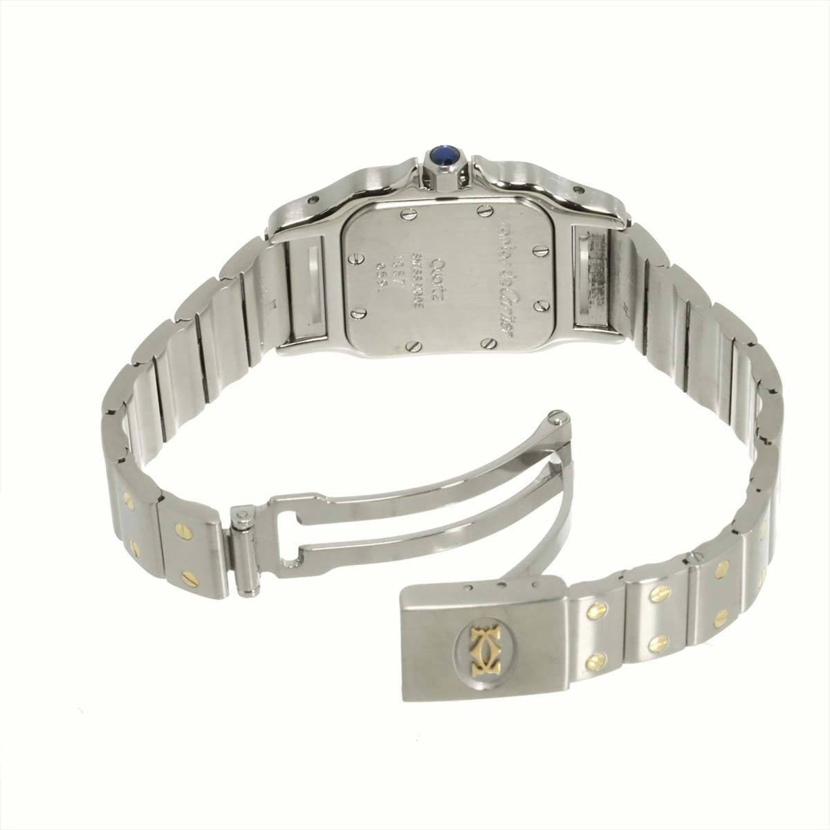 Cartier Santos Galbee SM W20012C4 Ivory Dial 24mm Watch