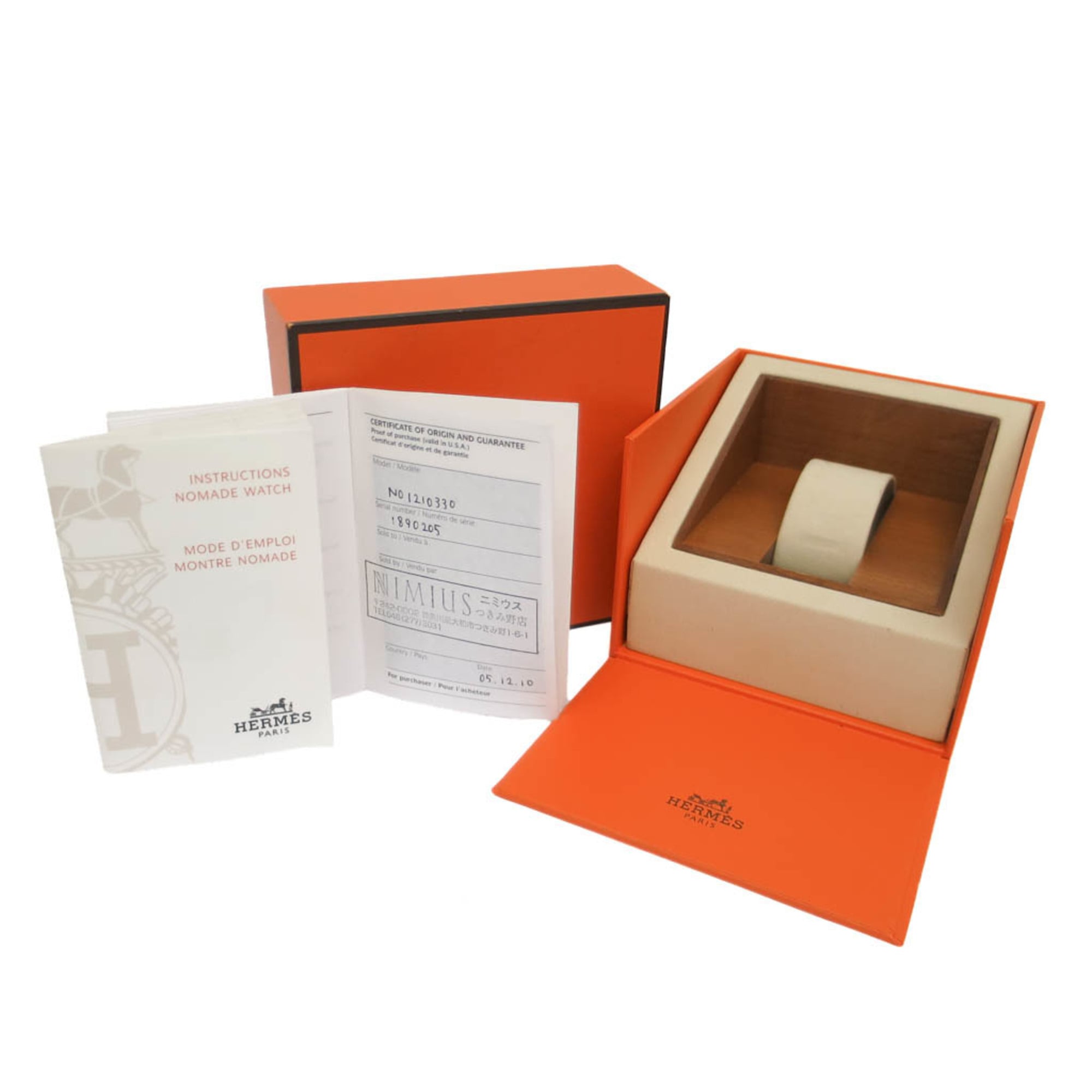 Hermes Nomade NO1.210 Grey Dial 28mm Watch