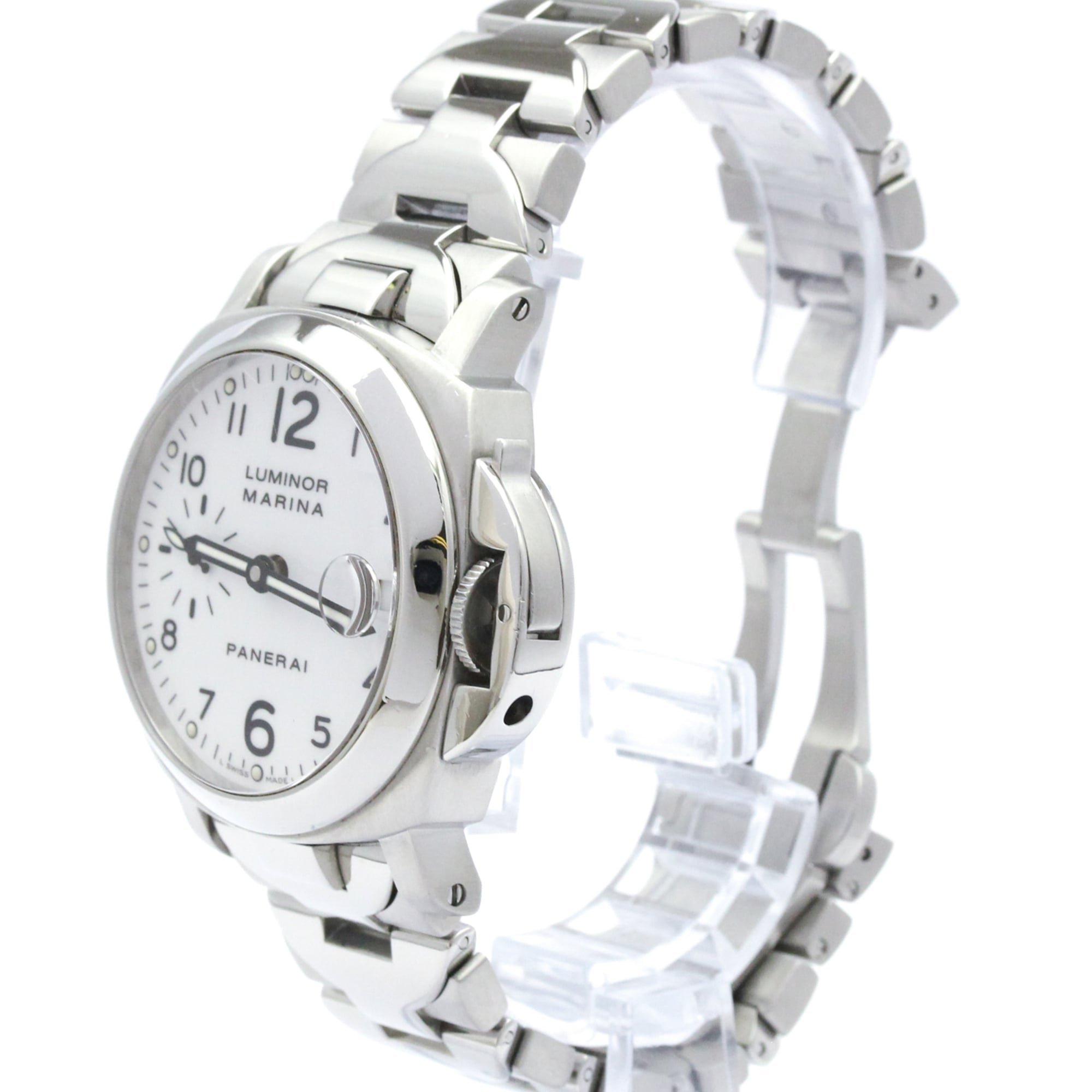 PANERAI Luminor Marina Steel Automatic Mens Watch PAM00051 Polished
