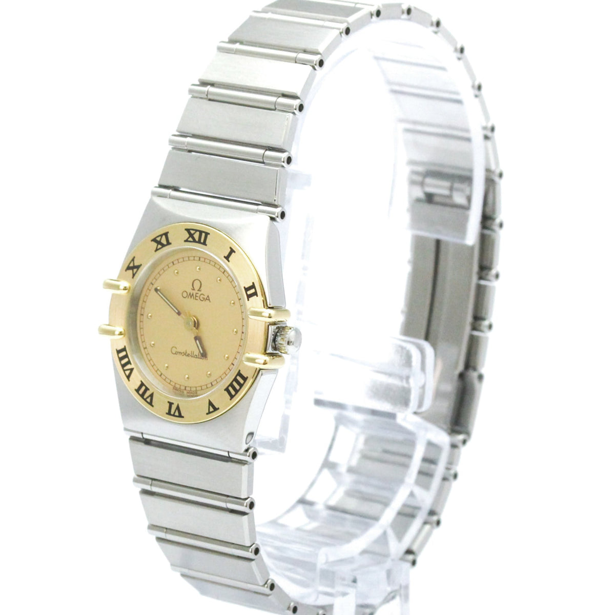 Omega Constellation 795.1080 horloge met gouden wijzerplaat, 22 mm