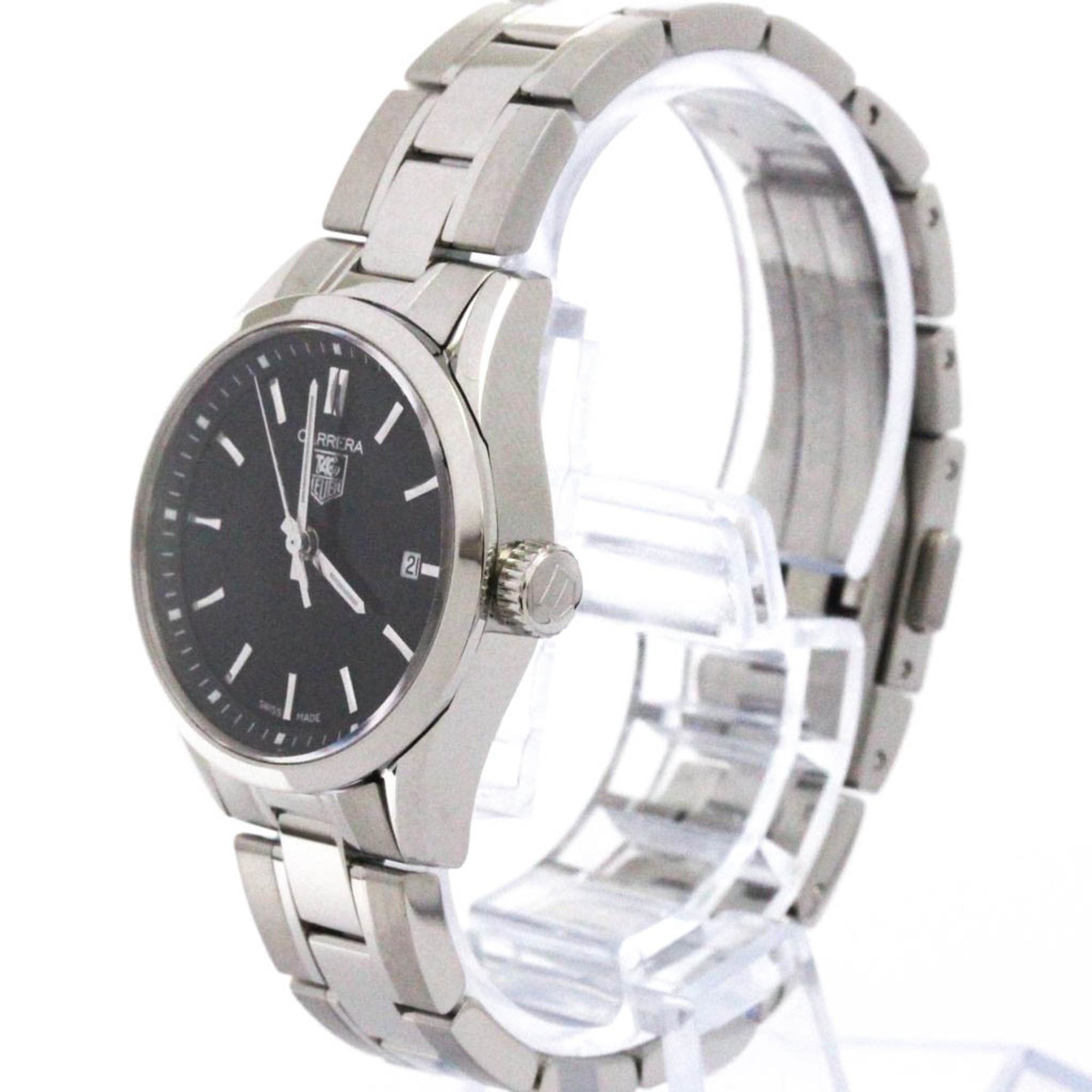 TAG HEUER Carrera Stainless Steel Quartz Ladies Watch WV1414 Polished