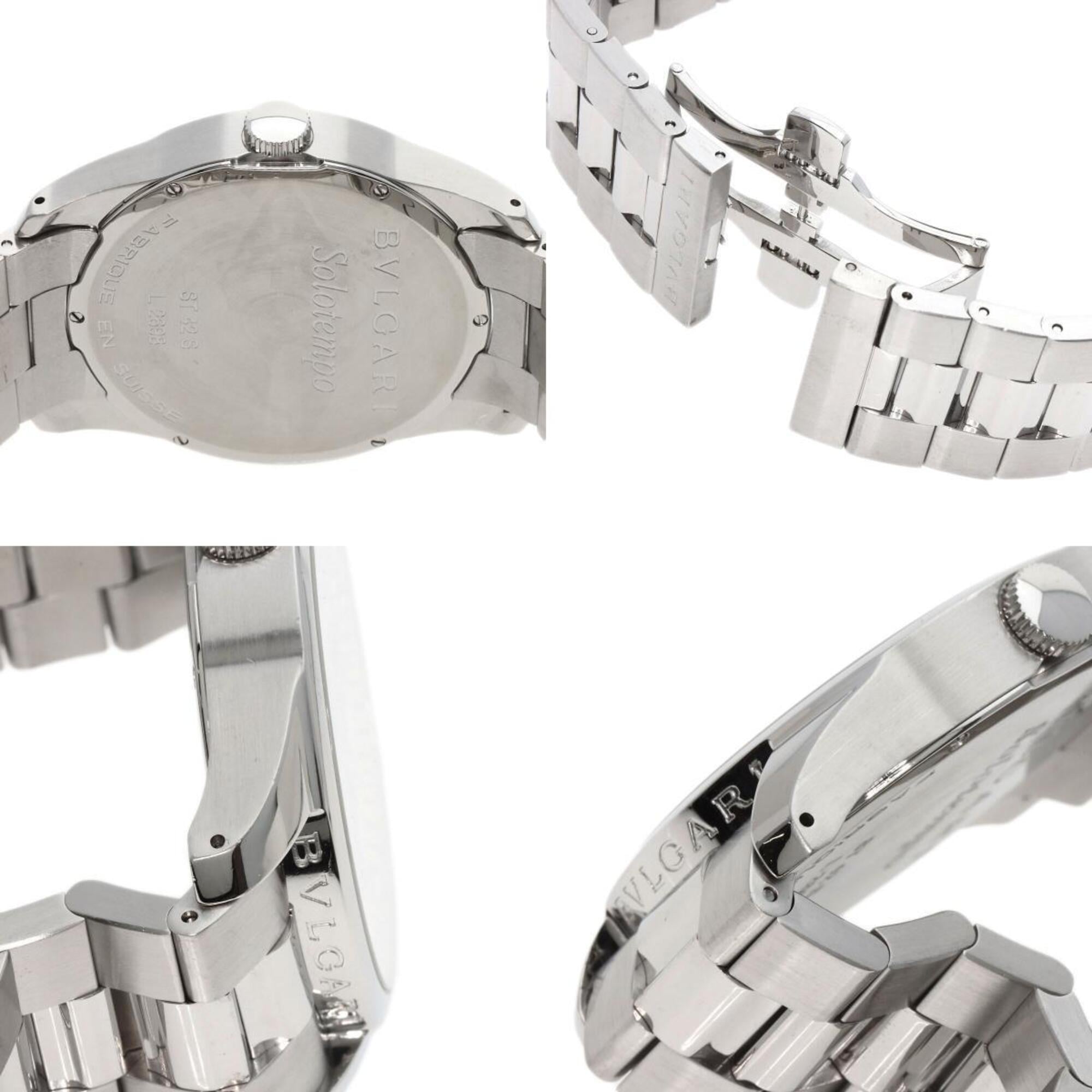 BVLGARI ST42SS Solotempo Watch Stainless Steel SS Men's