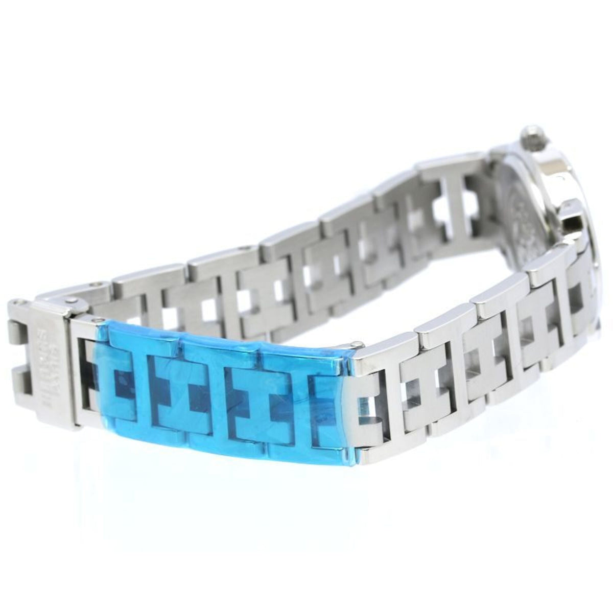 Hermes Clipper Old Buckle CL4.210.330/3758 horloge met zwarte wijzerplaat, 24 mm