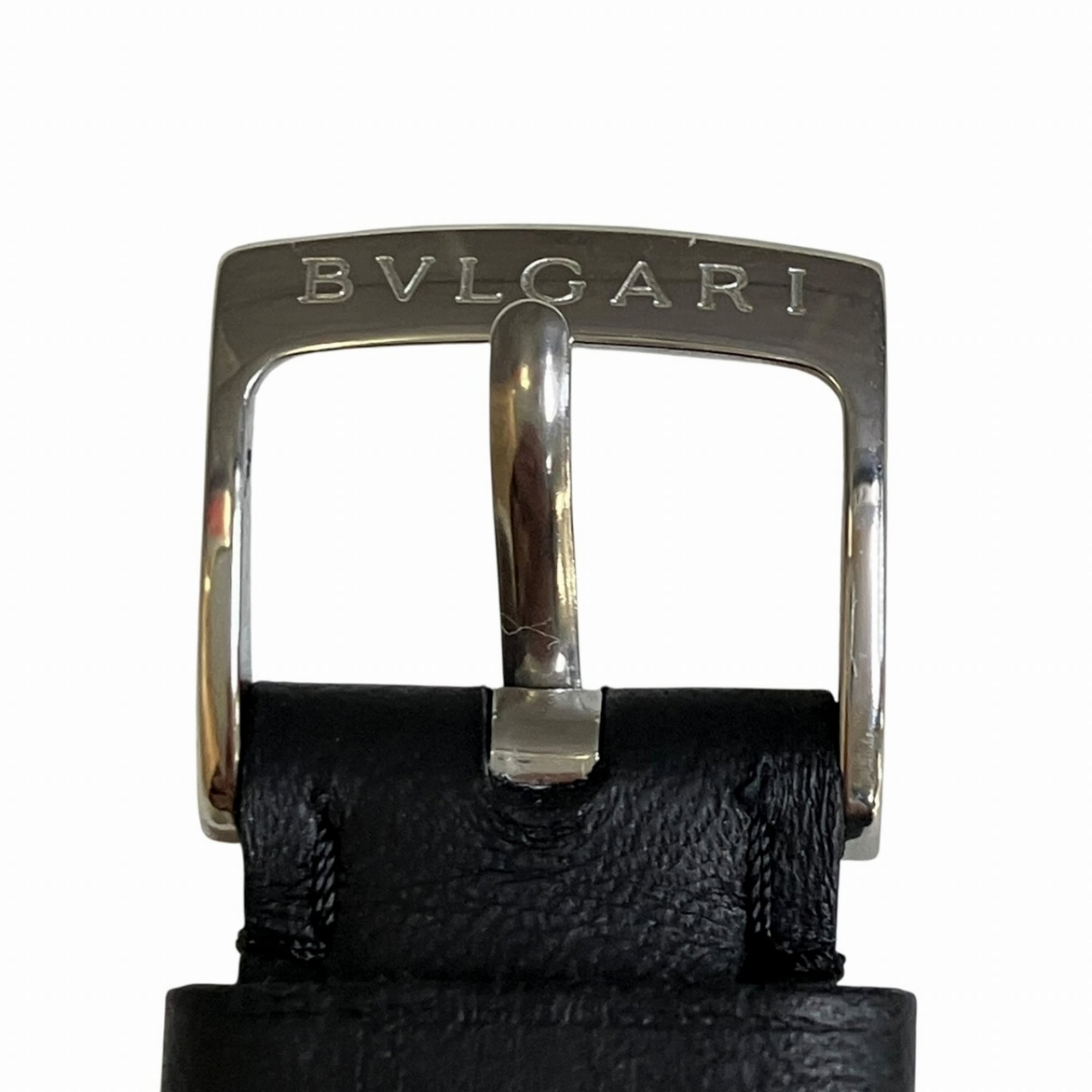 Bulgari Bulgari Solo Tempo watch, total weight 38.1g, stainless steel, genuine leather strap, quartz movement, ST35S