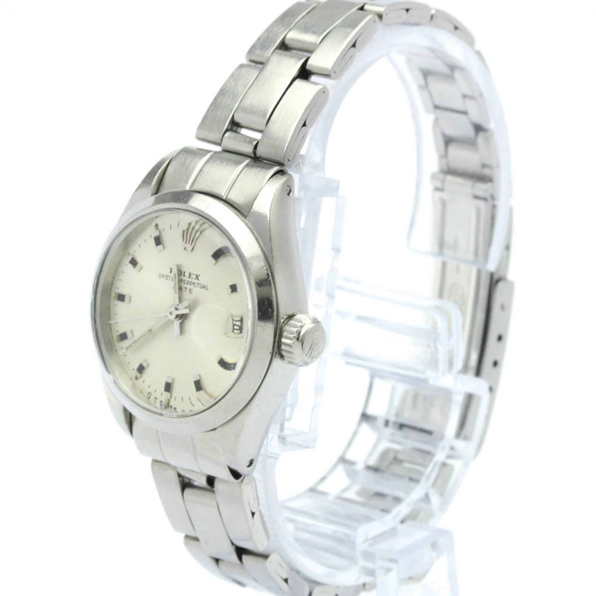 ROLEX Oyster Perpetual Date 6916 Steel Automatic Ladies Watch Vintage