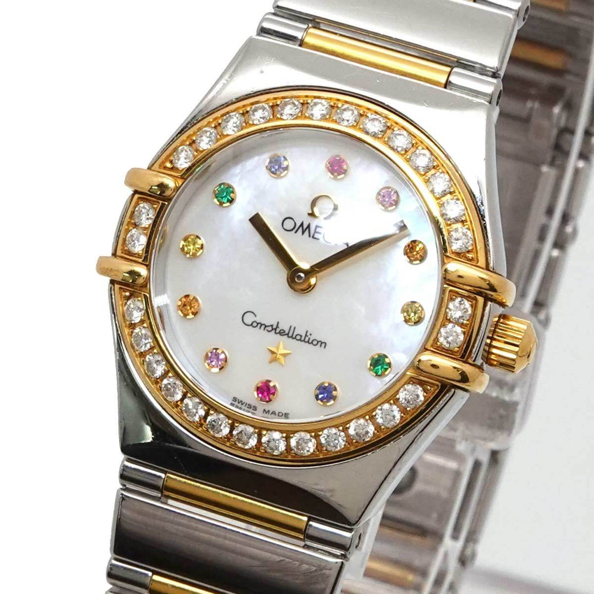 Omega Constellation Mini My Choice Iris 1365 79 Weiß Zifferblatt in Muscheloptik 23 mm Uhr