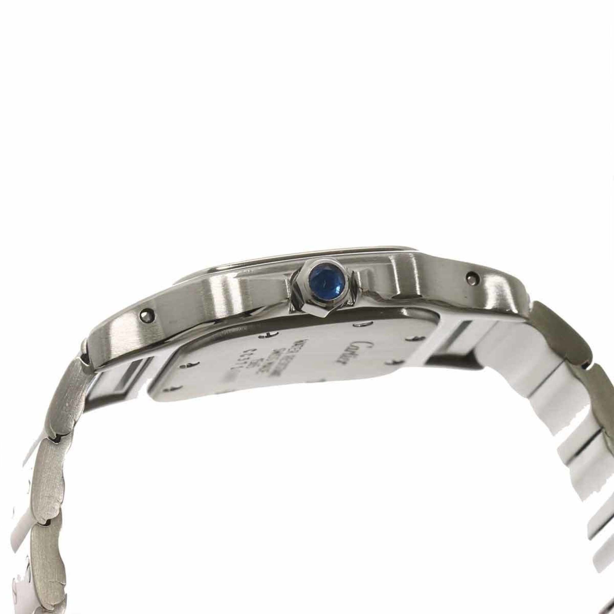 Cartier Santos Galbee SM W20024D6 Women's Watch, Ivory, Quartz Watch