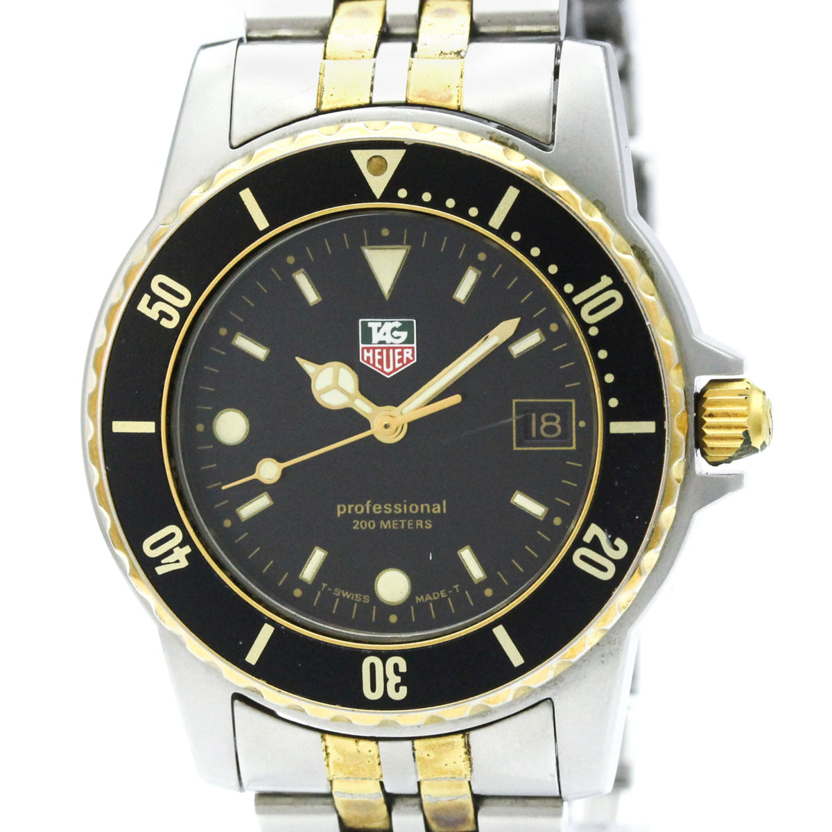 TAG Heuer Professional 925213 Schwarz Zifferblatt 37 mm Uhr