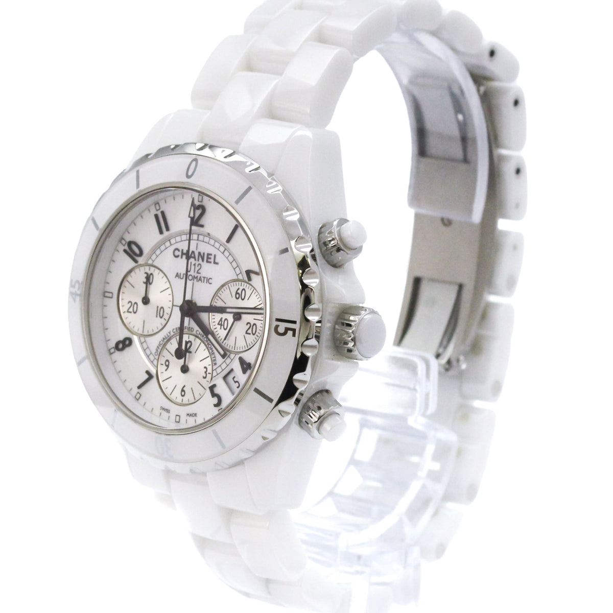 Chanel J12 H1007 White Dial 41mm Watch