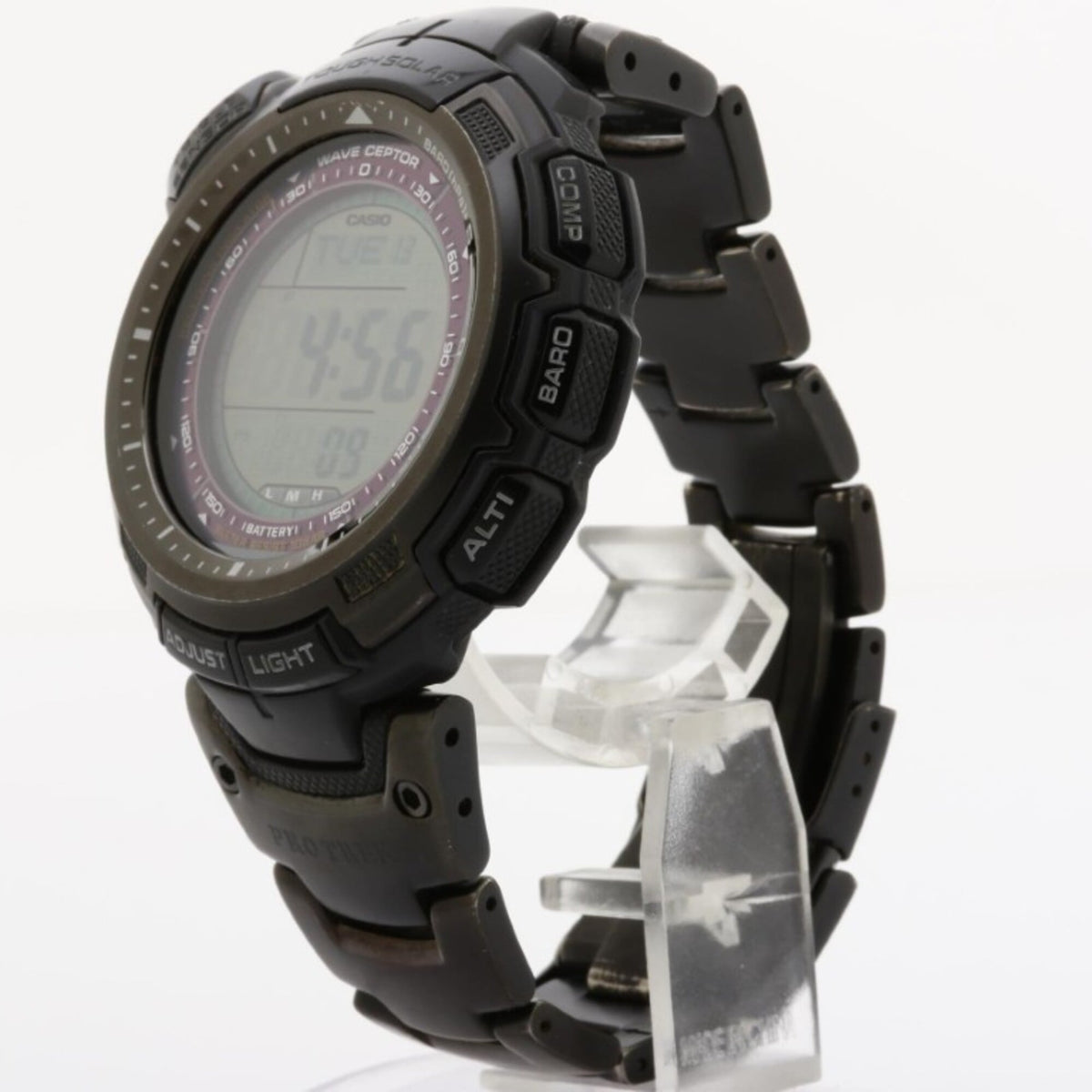 Casio PRO TREK PRW-1300YTJ-1JF horloge met zwarte wijzerplaat, 46 mm