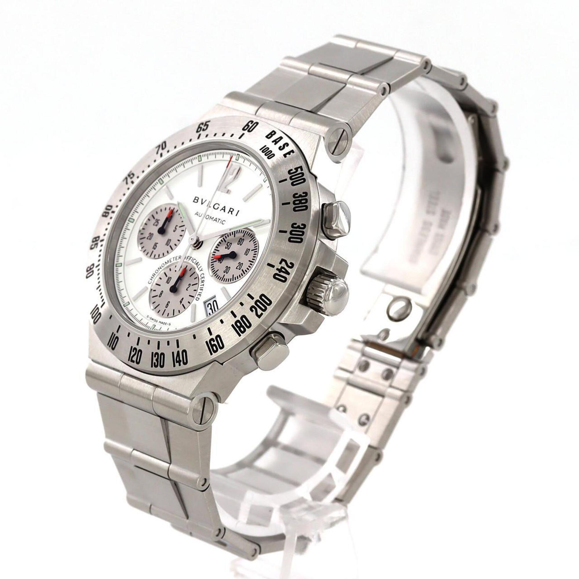 Bulgari Tachymetric Chrono CH40STA CH40WSSDTA AT SS Automatic Watch