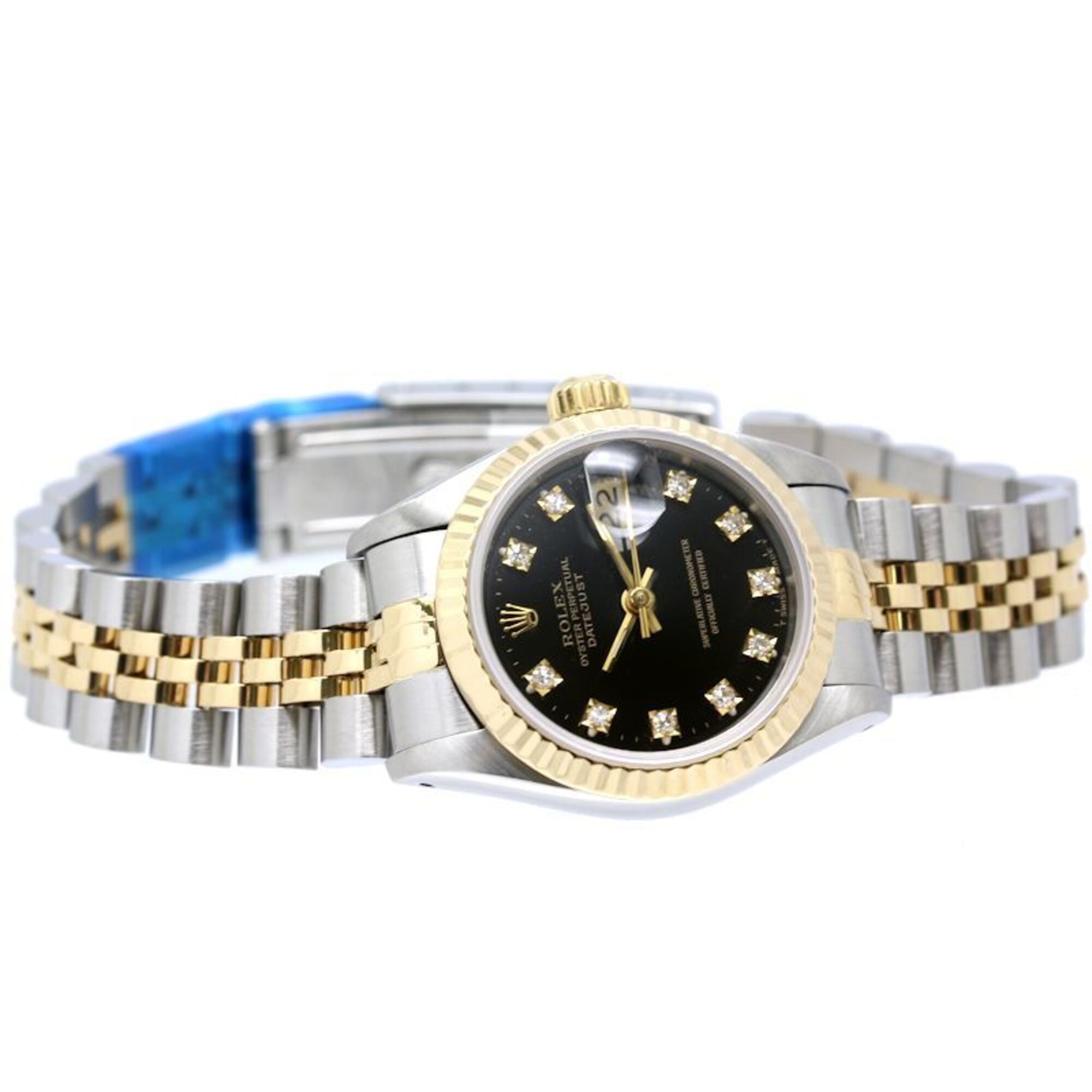 Rolex Datejust 69173G Black Dial 26mm Watch