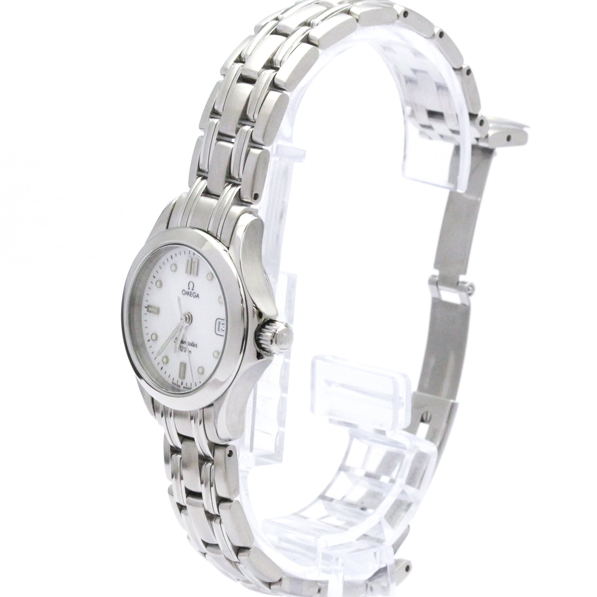 OMEGA Seamaster 120M Steel Quartz Ladies Watch 2571.20 Polished