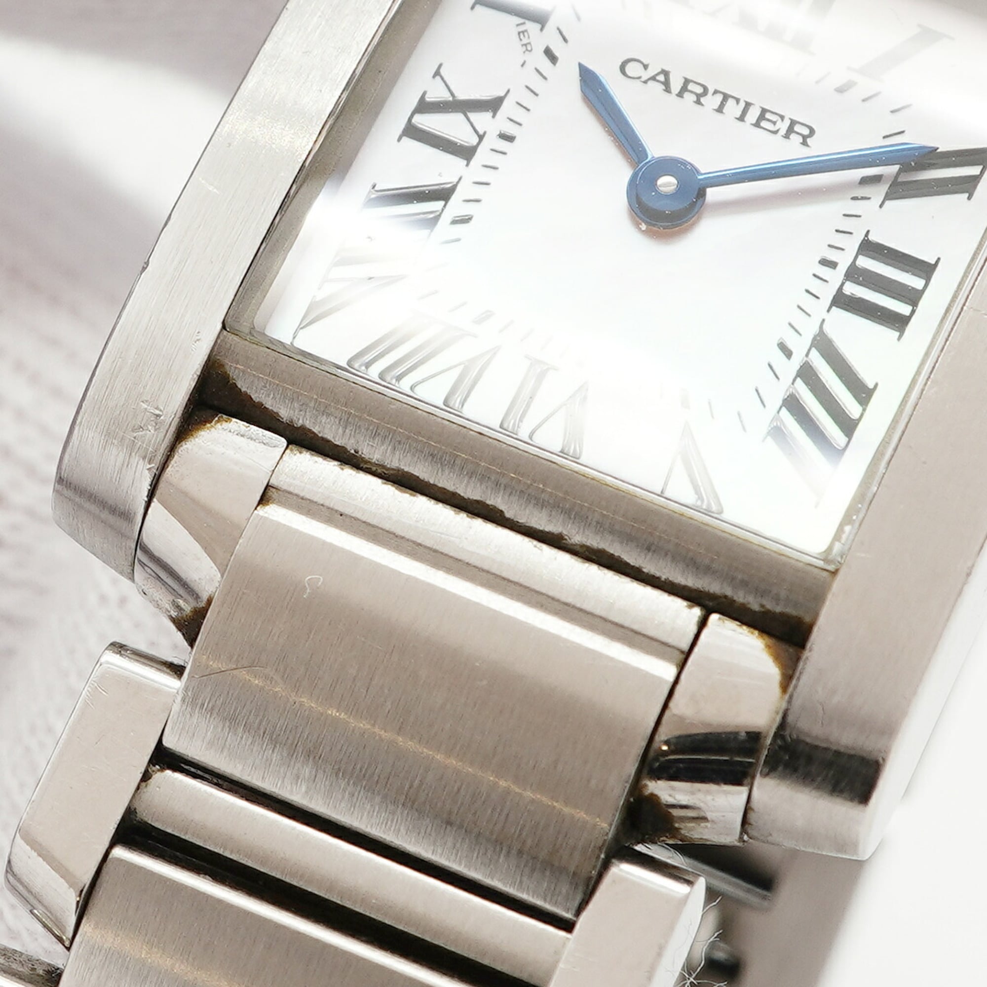 Cartier Tank W51028Q3 Pink Dial 20mm Watch