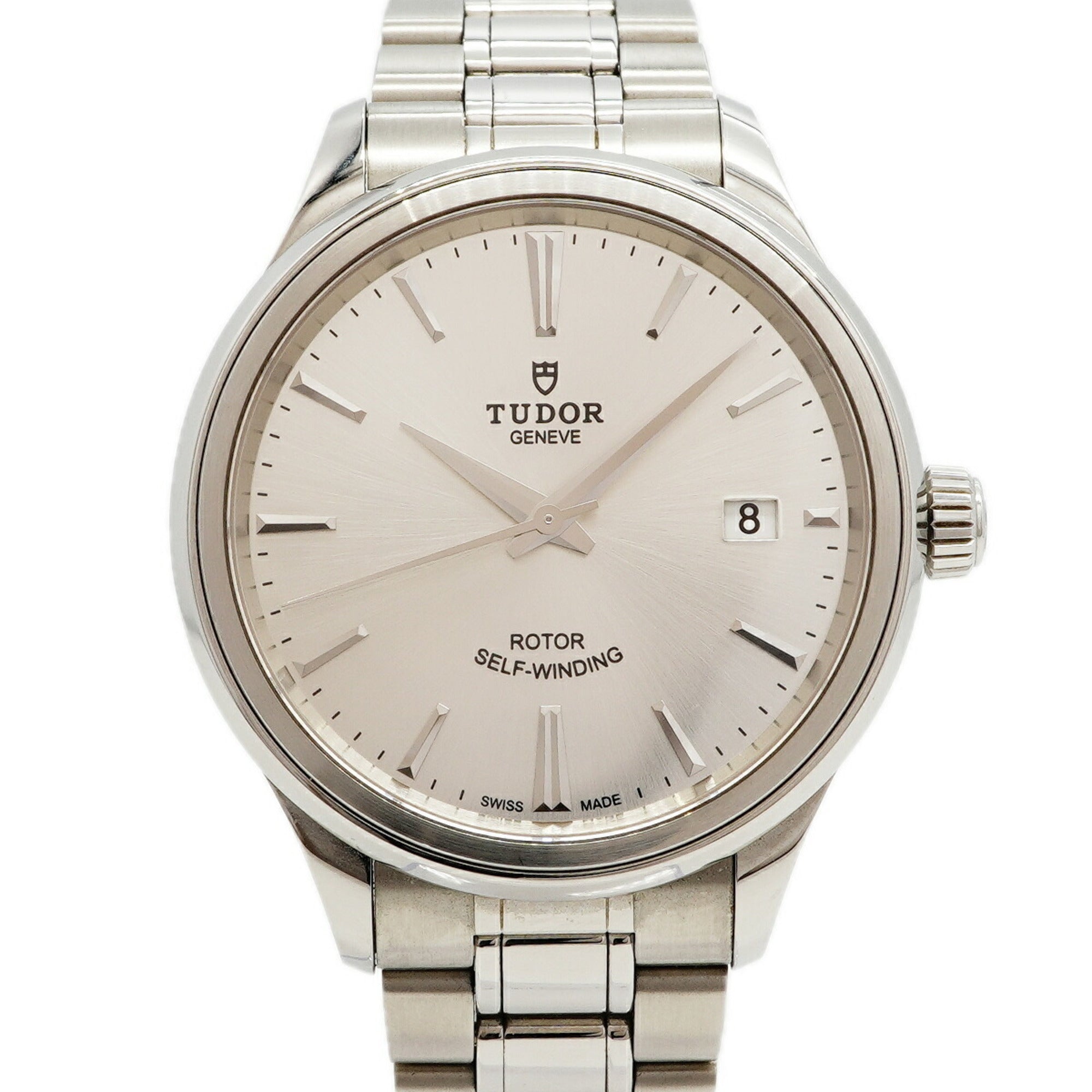 Tudor Style Date 12500 Silver Dial 38mm Watch