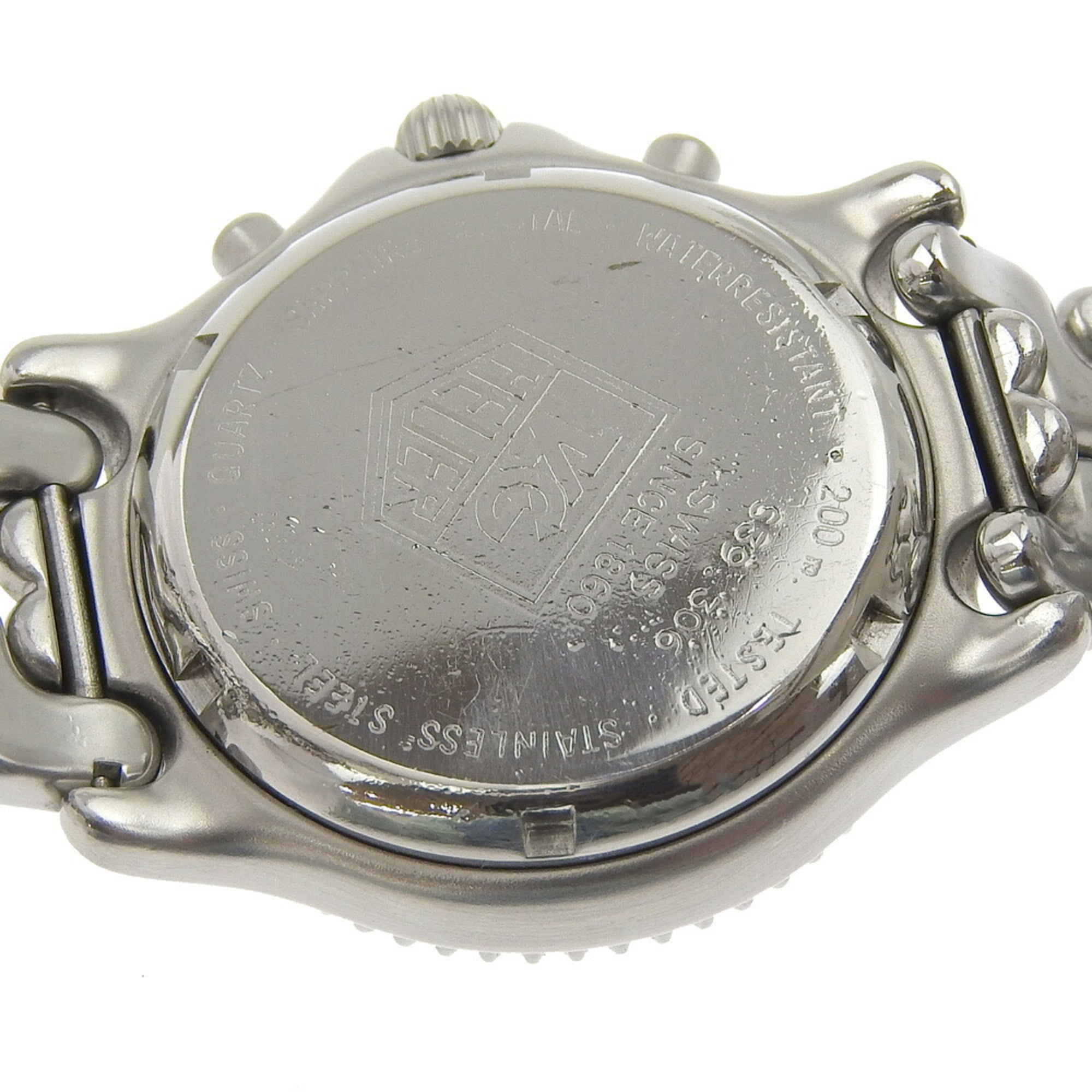 TAG HEUER Cell Series Uhr Professional 200M S39.306 Edelstahl Quarz Analoganzeige mit mehreren ZeigernSchwarz Zifferblatt, für Jungen