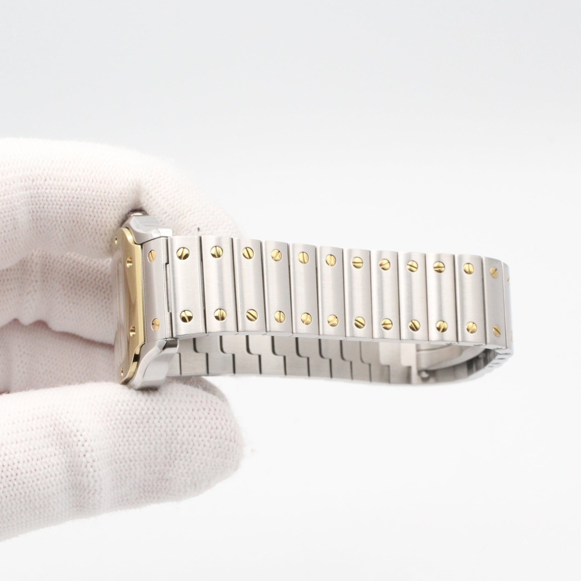 Cartier Santos W2SA0033 Silver Dial Stainless steel, yellow gold 27mm Watch