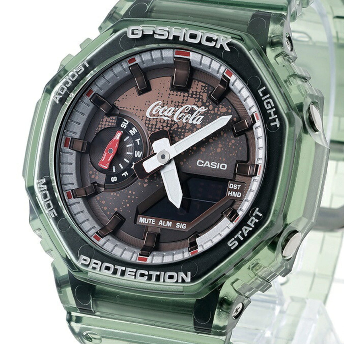 Casio G-SHOCK Serie 2100, Coca-Cola-Kooperationsmodell GA-2100CC-3AJR Braun Zifferblatt 45 mm Uhr