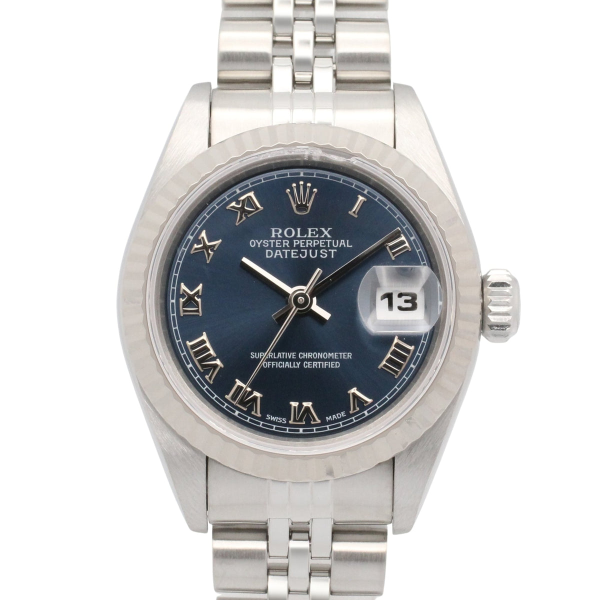 Rolex Datejust T-series 18K 69174 Blue Dial 26mm Watch