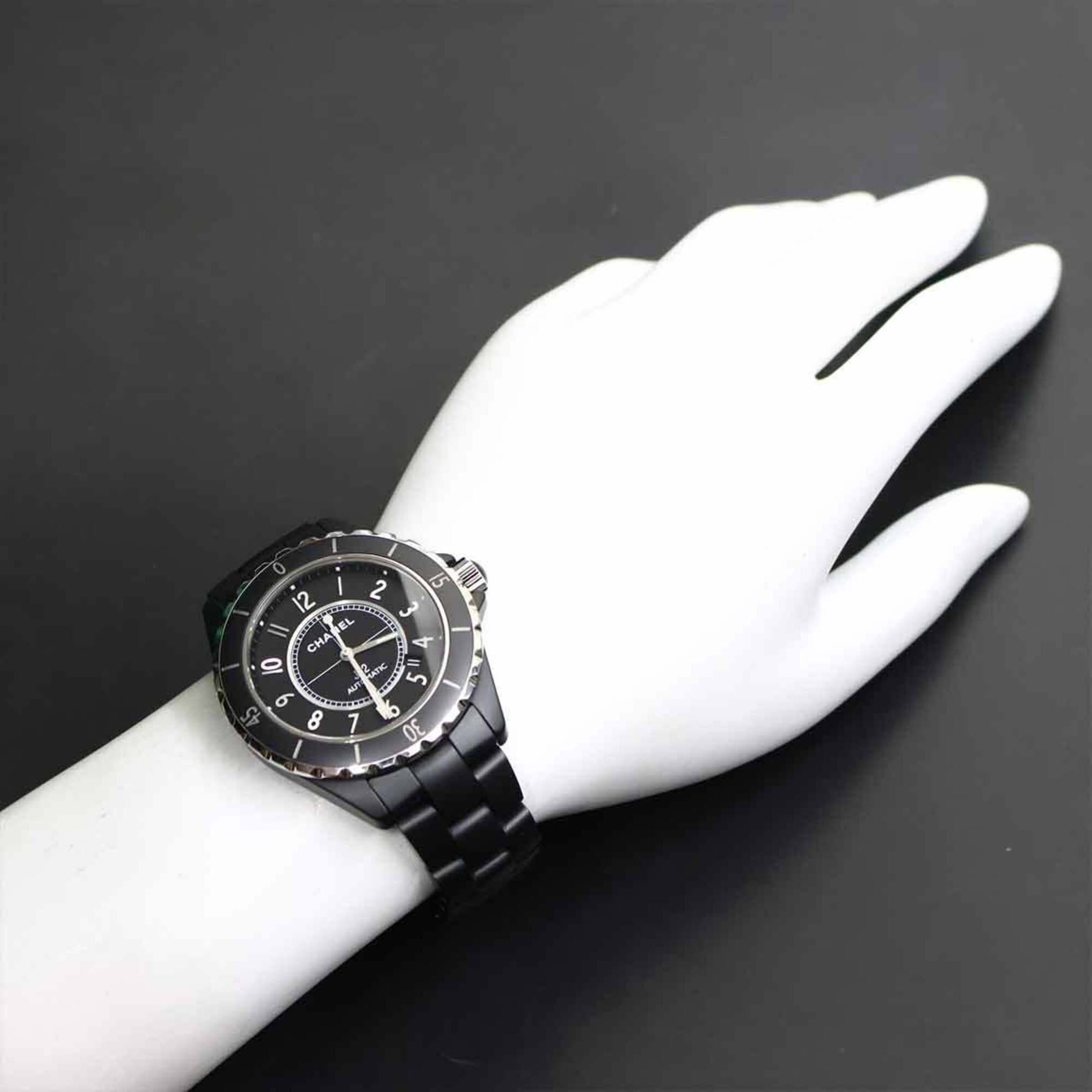 Chanel J12 42mm Men's Watch H3131 Matte Black Ceramic Date Automatic Self-winding