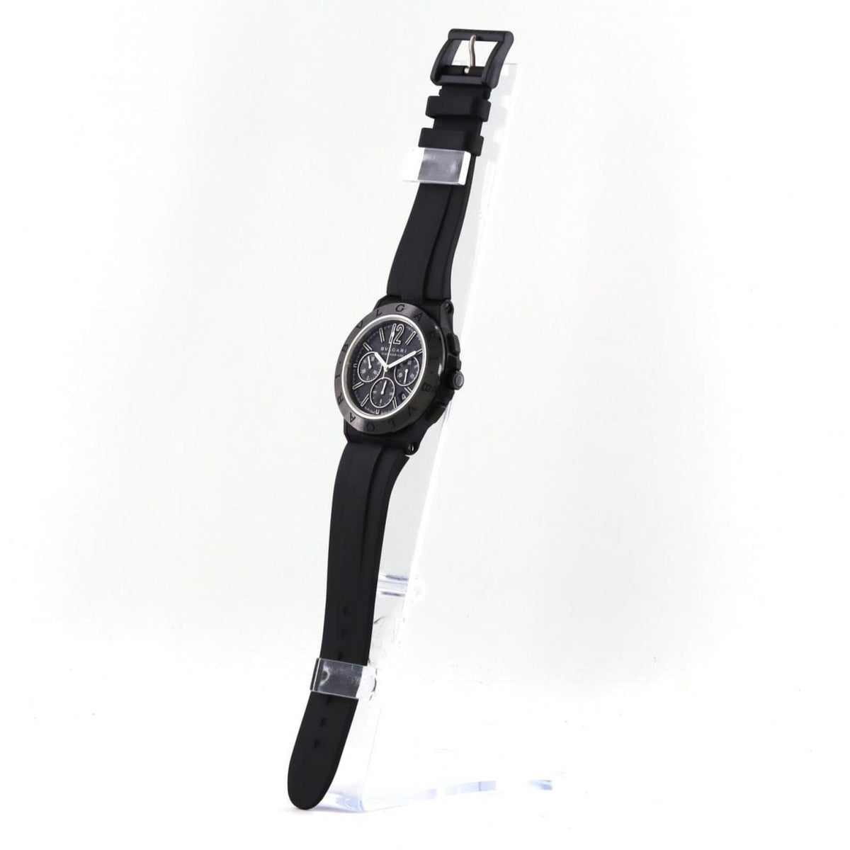 Bvlgari Bulgari Diagono Magnesium Chrono DG42SMCCH/DG42BSMCVDCH Black Dial 42mm Watch