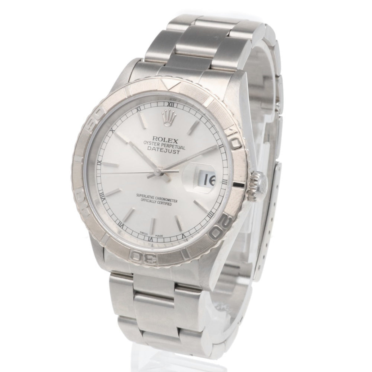 Montre Rolex Datejust Thunderbird Oyster Perpetual 16264, cadran argenté, 36 mm