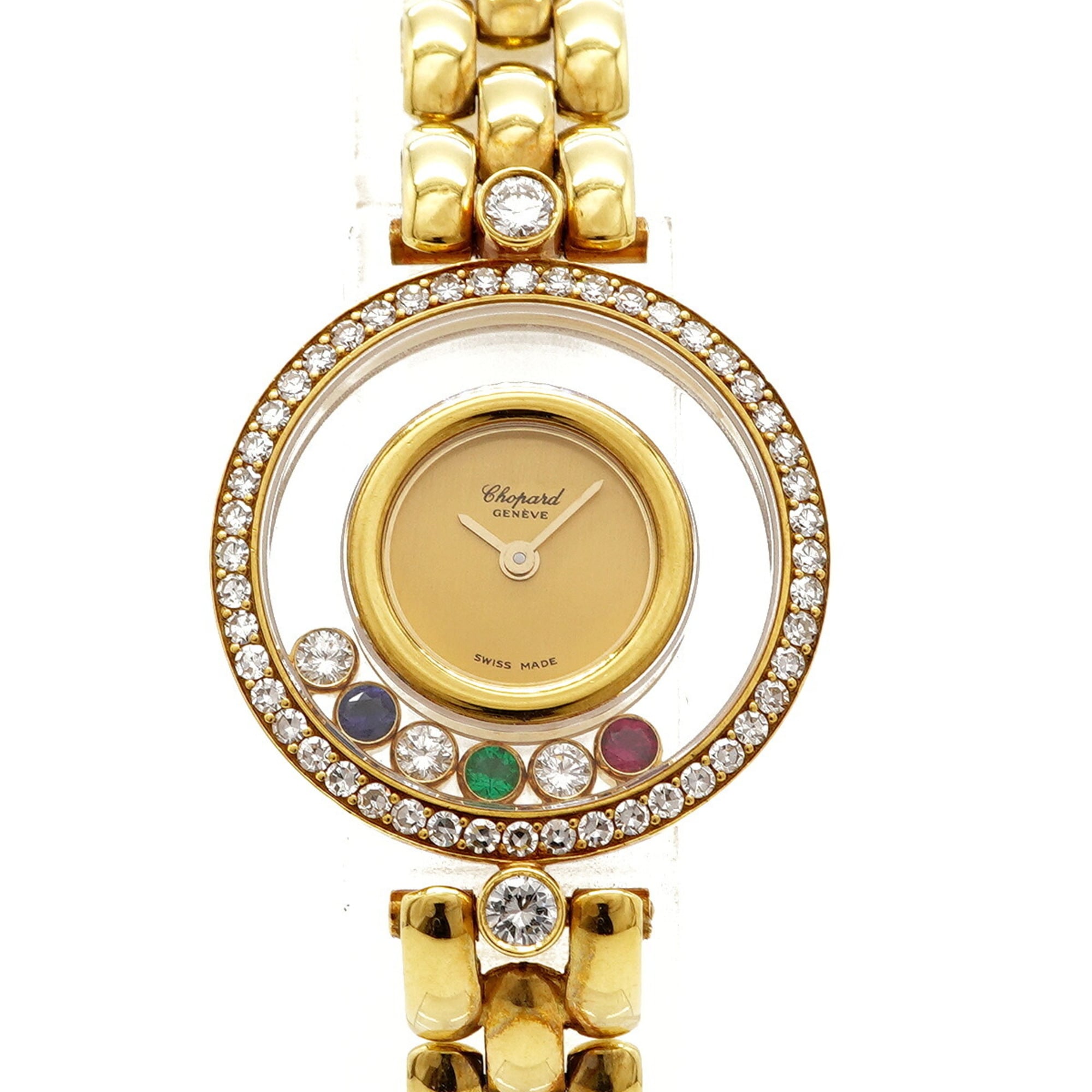 Chopard Happy Diamonds YG 20 3926-24 Gold Dial Wo