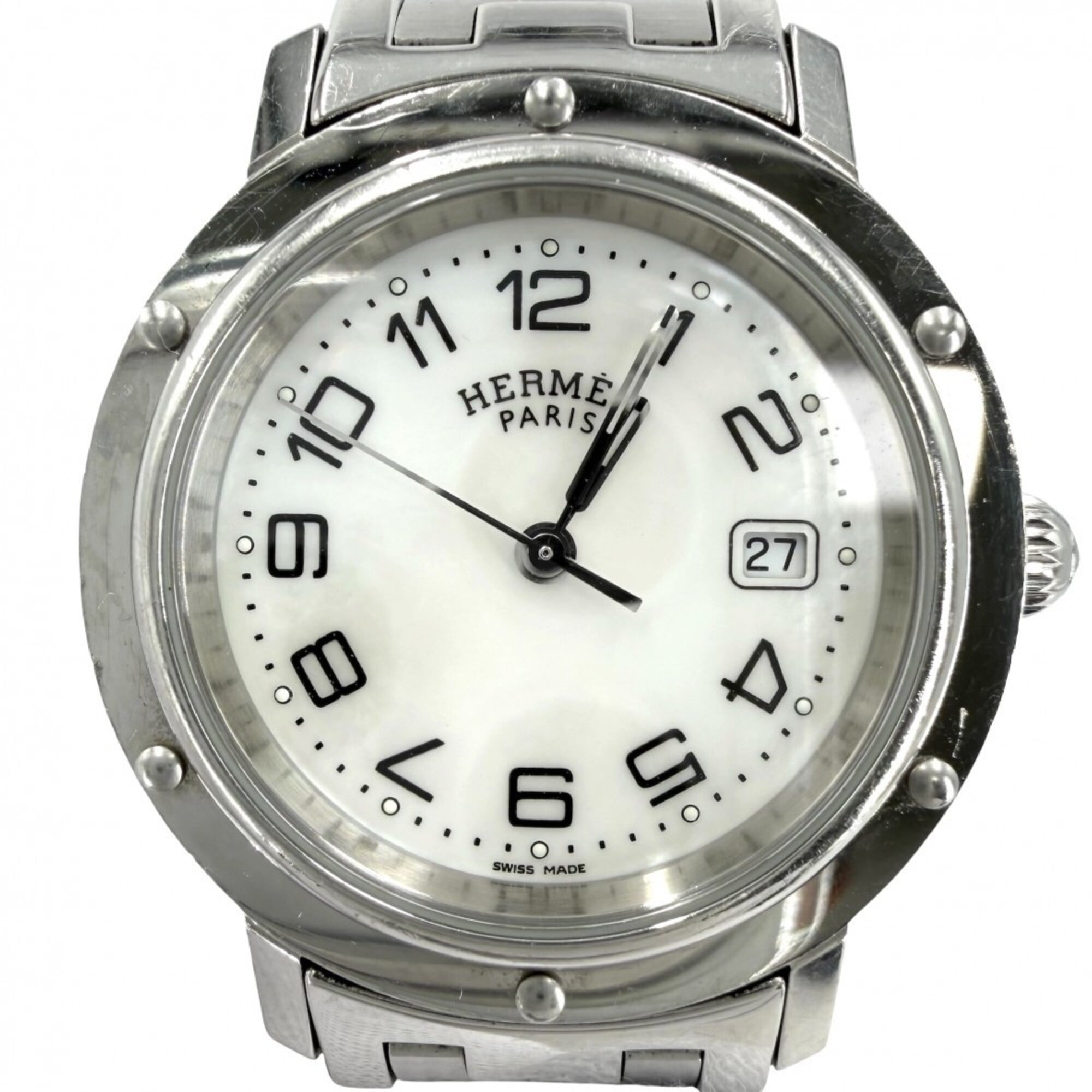 Montre Hermes Clipper CL6.410 Blanc avec cadran de 31 mm